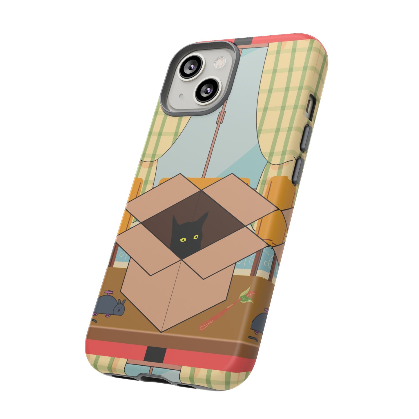 Cat In The Box Phone Case | iPhone 15 Plus/ Pro, 14, 13, 12| Google Pixel 7, Pro, 5| Samsung Galaxy S23 All Major Phone Models