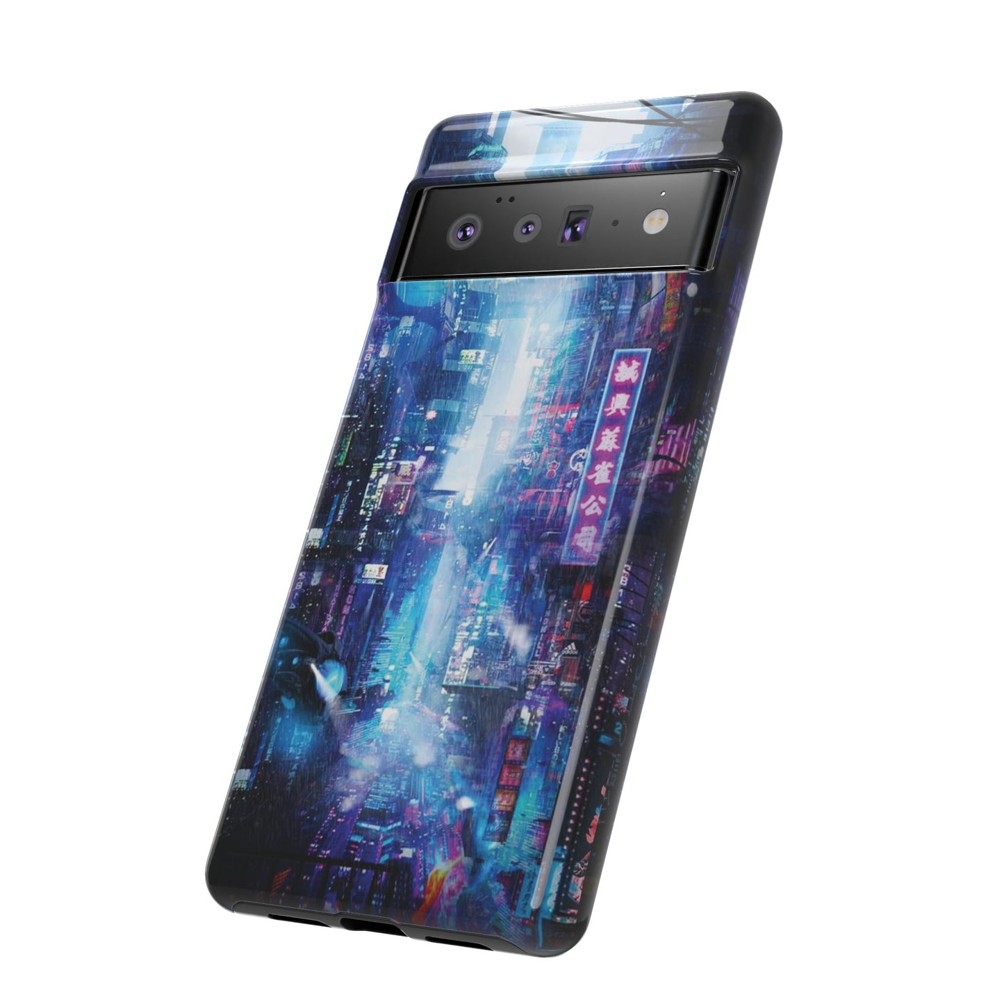 Night Life Futuristic City Wallpaper Phone Case | iPhone 15 Plus/ Pro, 14, 13, 12| Google Pixel 7, Pro, 5| Samsung Galaxy S23 All Major Phone Models