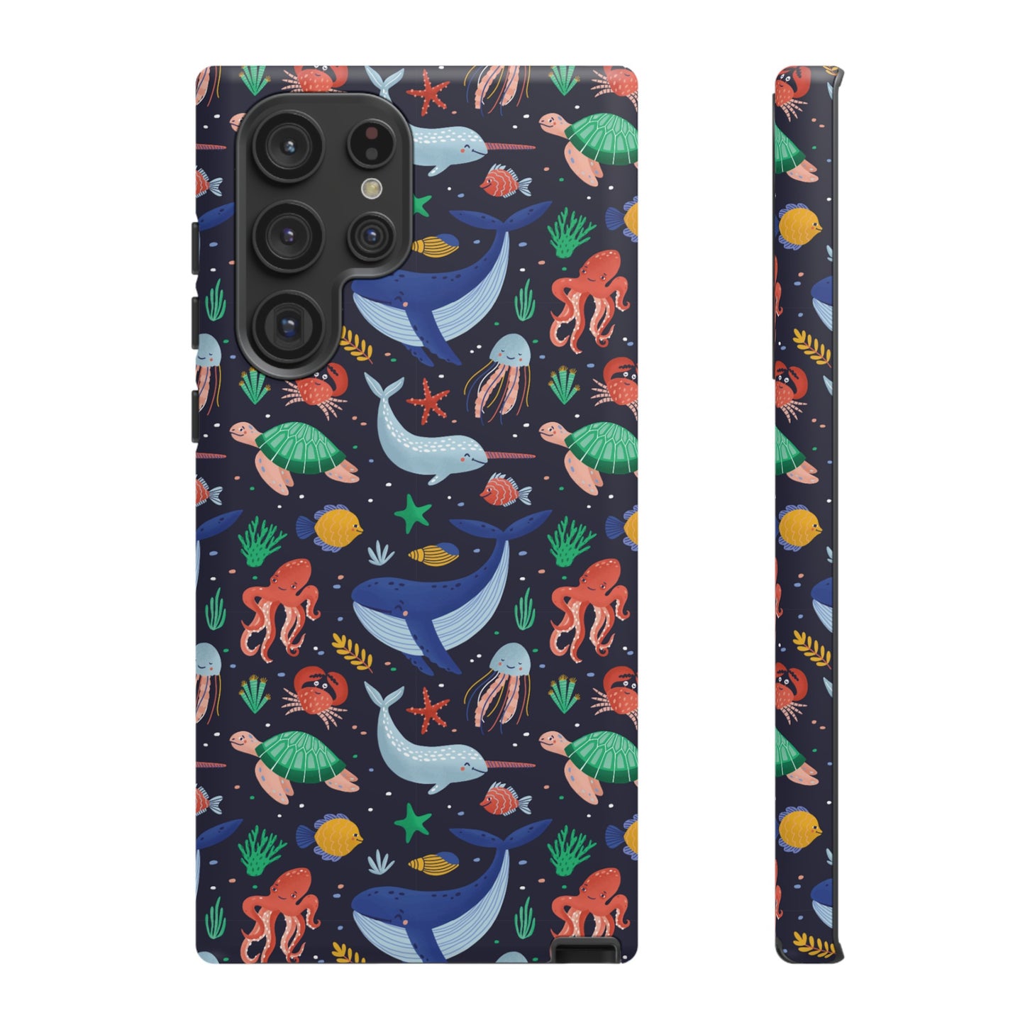 Sea Creatures Wallpaper Phone Case | iPhone 15 Plus/ Pro, 14, 13, 12| Google Pixel 7, Pro, 5| Samsung Galaxy S23 All Major Phone Models