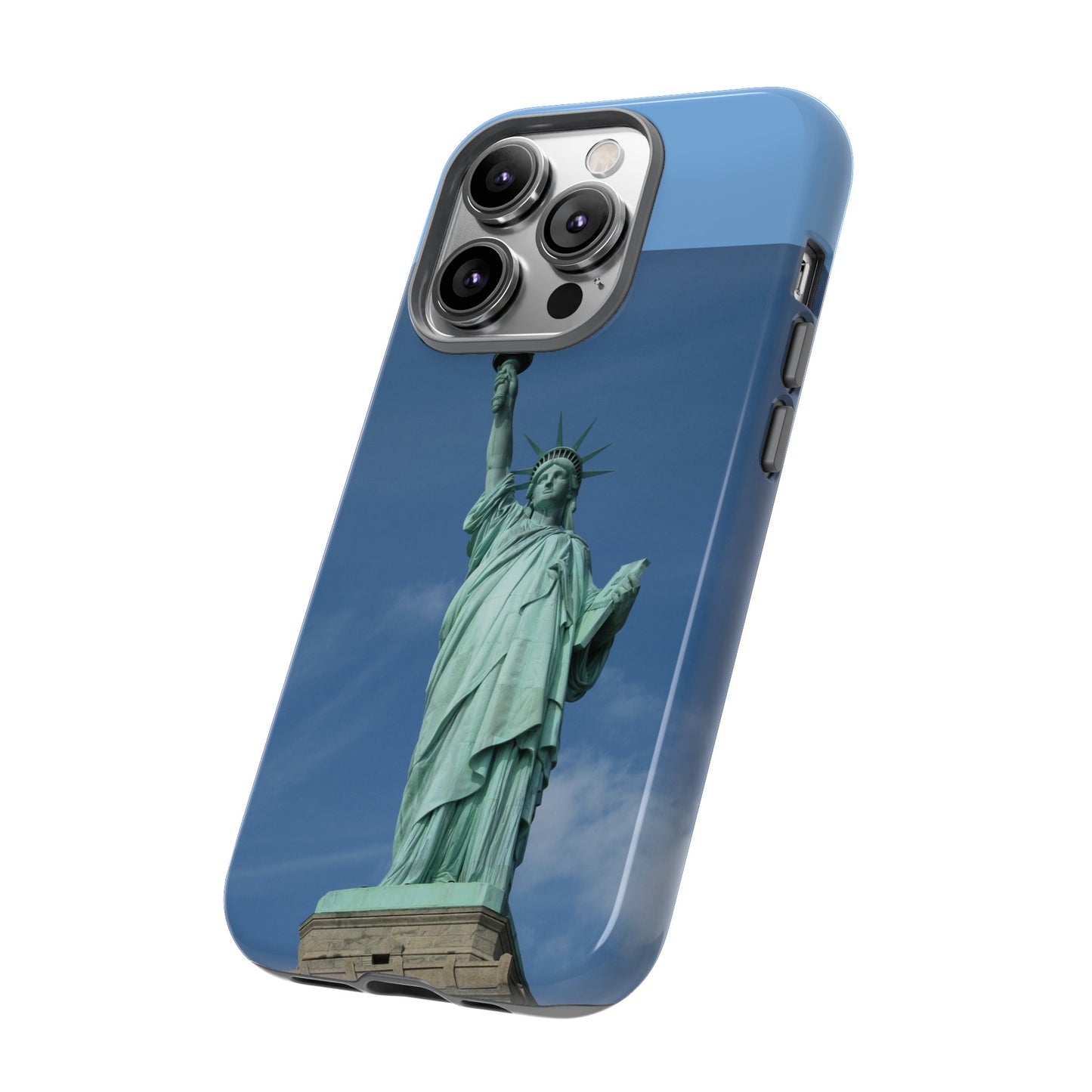 Statue Of Liberty Wallpaper Phone Case | iPhone 15 Plus/ Pro, 14, 13, 12| Google Pixel 7, Pro, 5| Samsung Galaxy S23 All Major Phone Models