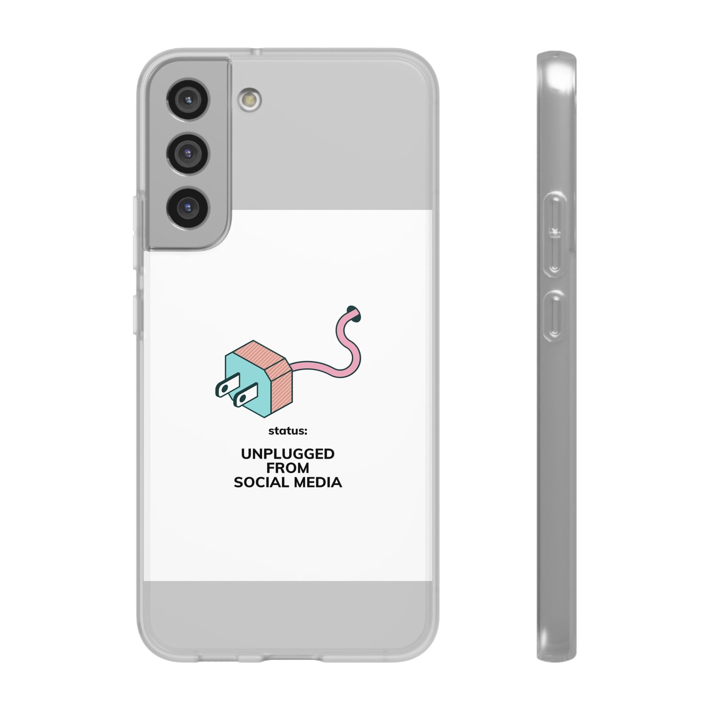 Unplugged From Social Media Phone Case | iPhone 15 Plus/ Pro, 14, 13, 12| Google Pixel 7, Pro, 5| Samsung Galaxy S23 All Major Phone Models