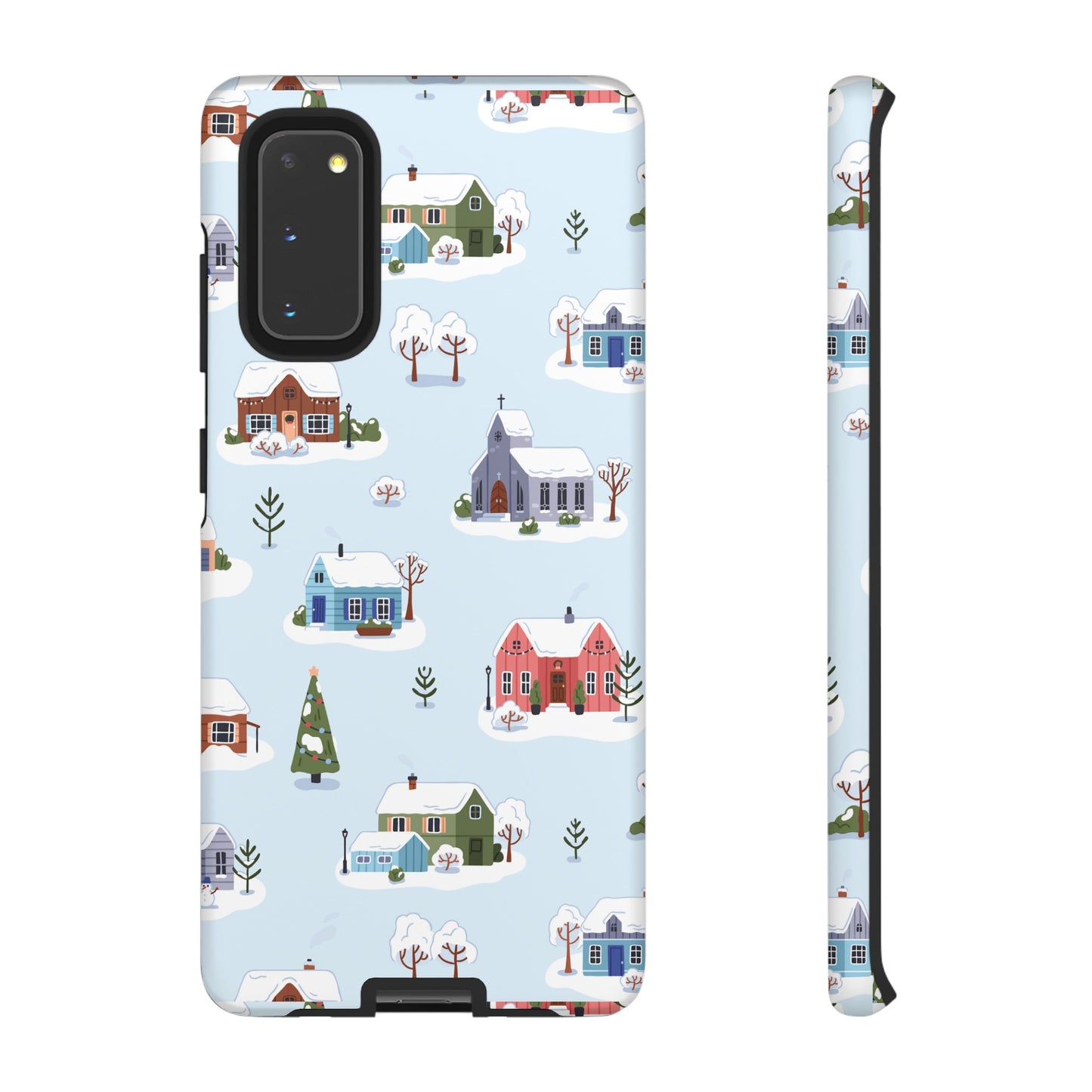 Snowy Merry Christmas Wallpaper Phone Case | iPhone 15 Plus/ Pro, 14, 13, 12| Google Pixel 7, Pro, 5| Samsung Galaxy S23 All Major Phone Models