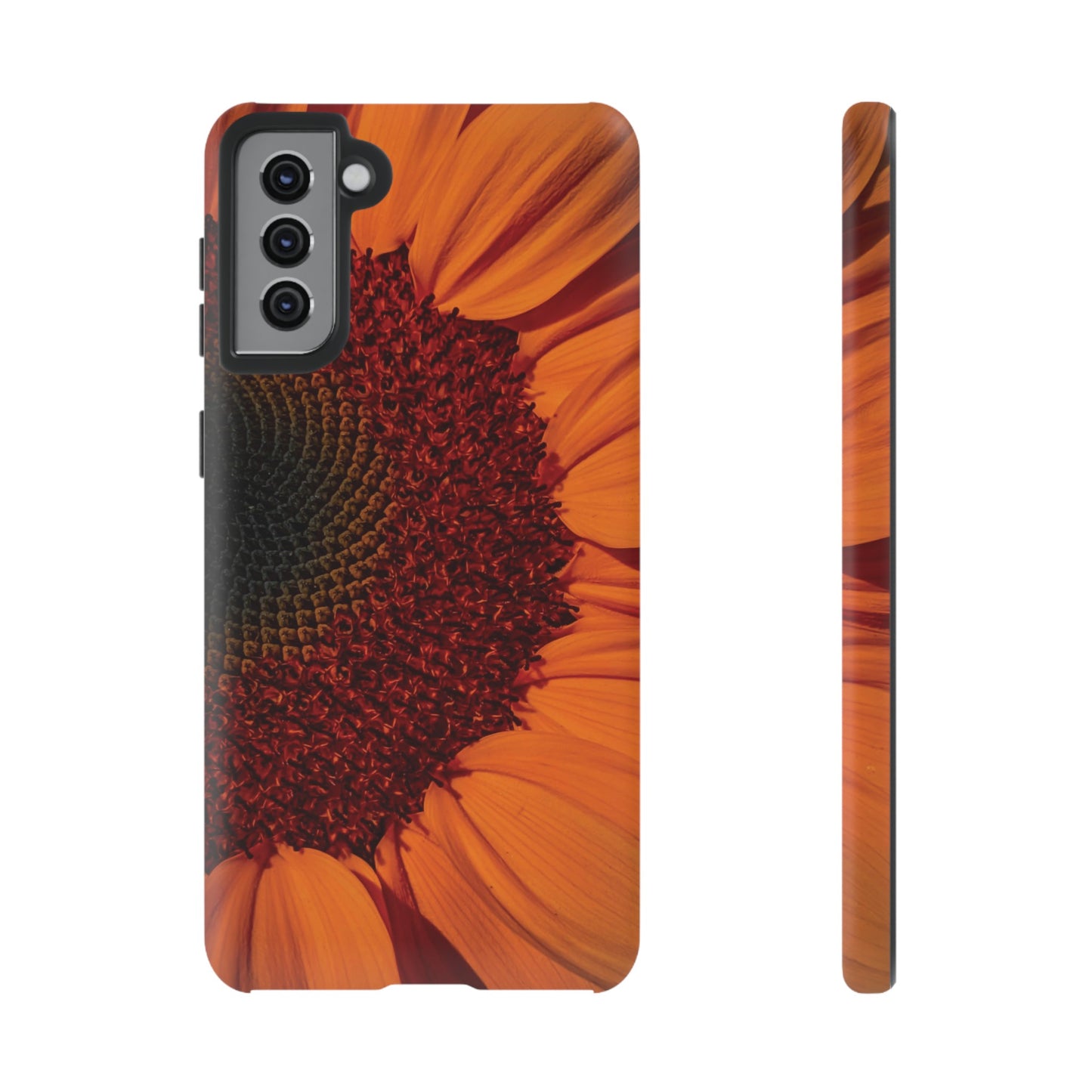 Orange Sunflower Wallpaper Phone Case | iPhone 15 Plus/ Pro, 14, 13, 12| Google Pixel 7, Pro, 5| Samsung Galaxy S23 All Major Phone Models