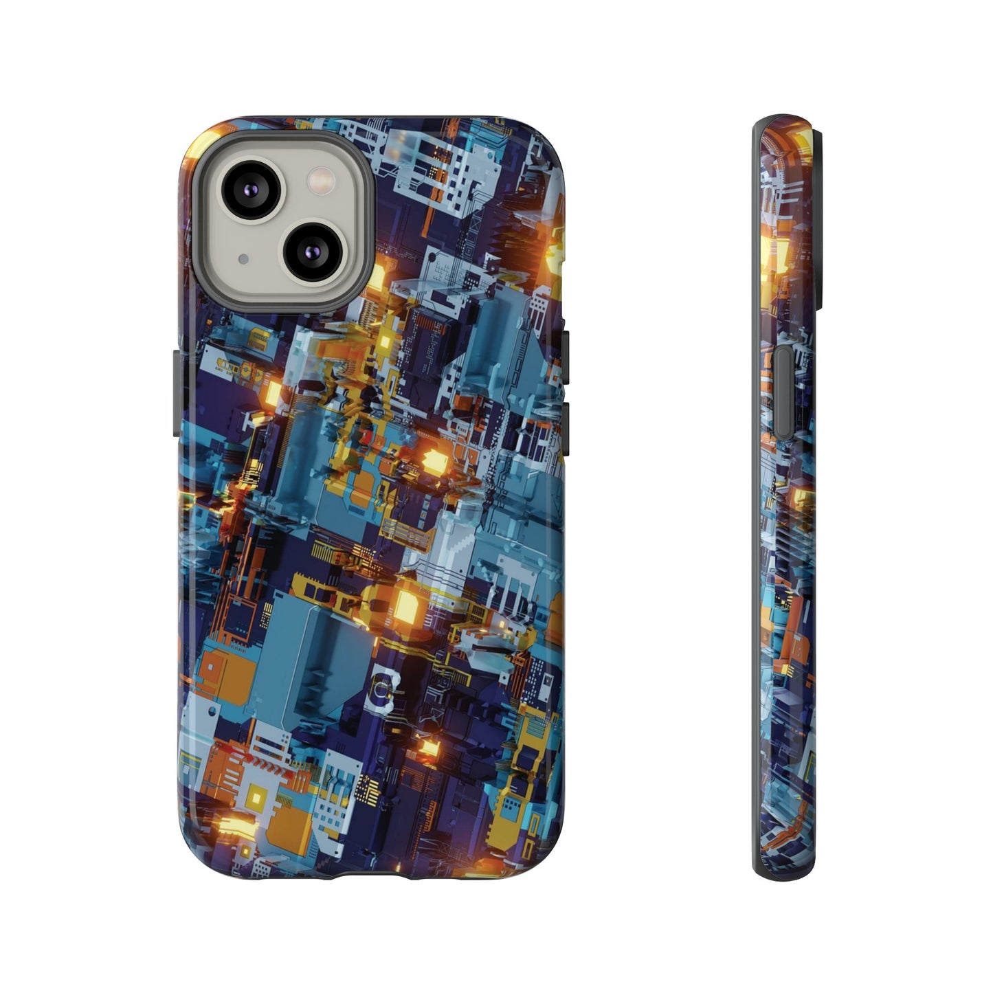 Computer Circuit Board Wallpaper Phone Case | iPhone 15 Plus/ Pro, 14, 13, 12| Google Pixel 7, Pro, 5| Samsung Galaxy S23 All Major Phone Models