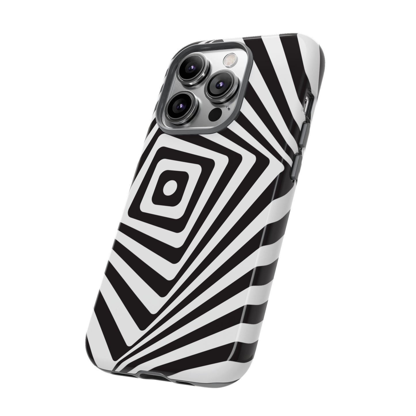 Black & White Spiral Wallpaper Phone Case | iPhone 15 Plus/ Pro, 14, 13, 12| Google Pixel 7, Pro, 5| Samsung Galaxy S23 All Major Phone Models