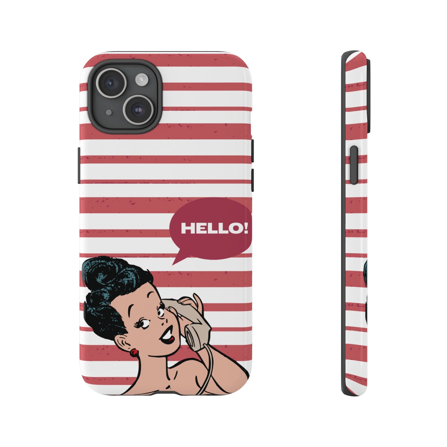 Hello! Wallpaper Phone Case | iPhone 15 Plus/ Pro, 14, 13, 12| Google Pixel 7, Pro, 5| Samsung Galaxy S23 All Major Phone Models