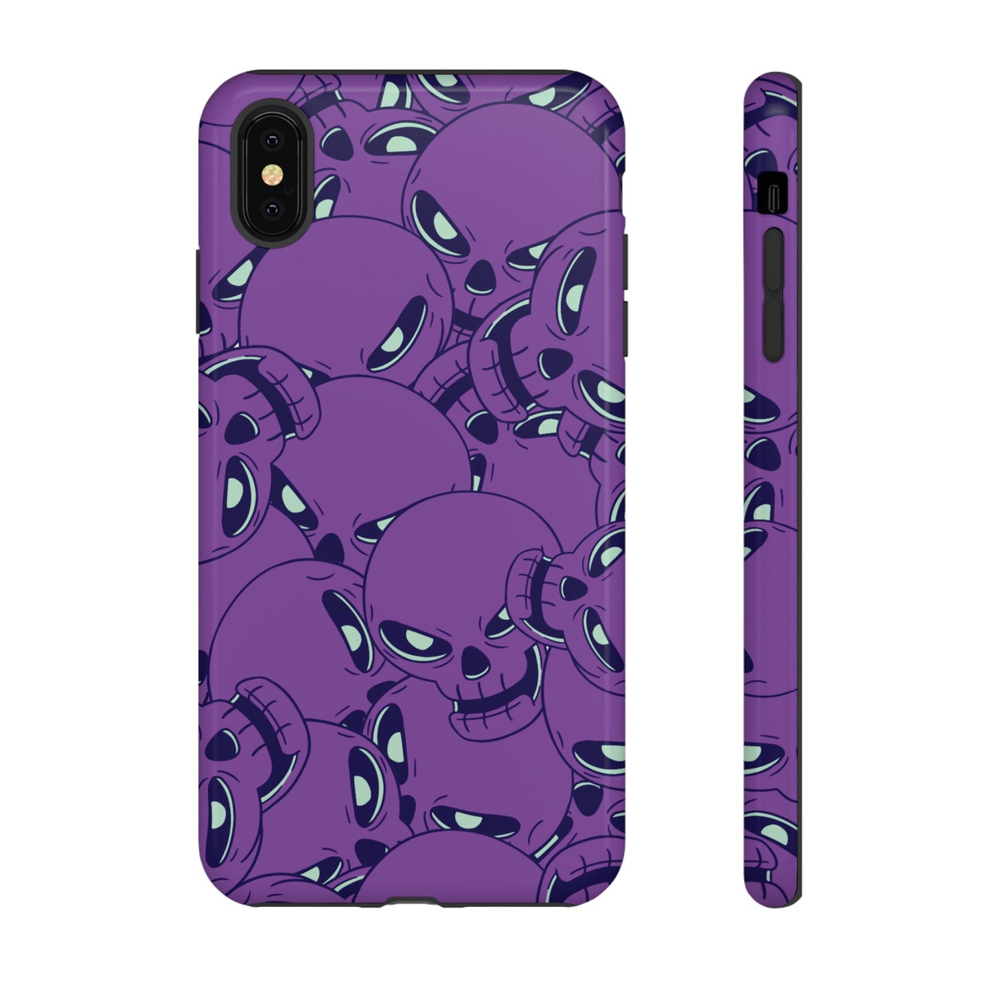 Glowing Skulls Wallpaper Phone Case | iPhone 15 Plus/ Pro, 14, 13, 12| Google Pixel 7, Pro, 5| Samsung Galaxy S23 All Major Phone Models