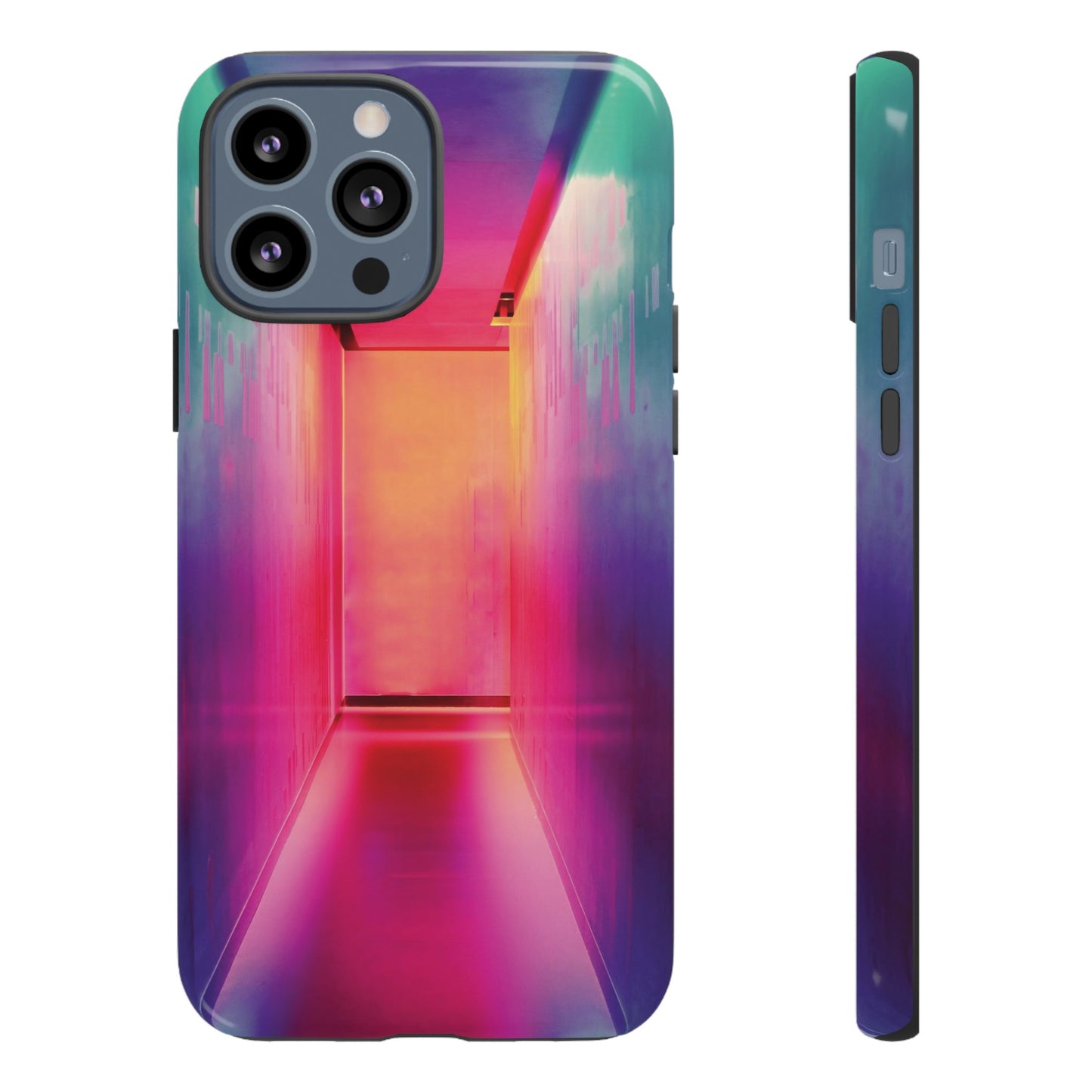 Rainbow Hallway Wallpaper Phone Case | iPhone 15 Plus/ Pro, 14, 13, 12| Google Pixel 7, Pro, 5| Samsung Galaxy S23 All Major Phone Models