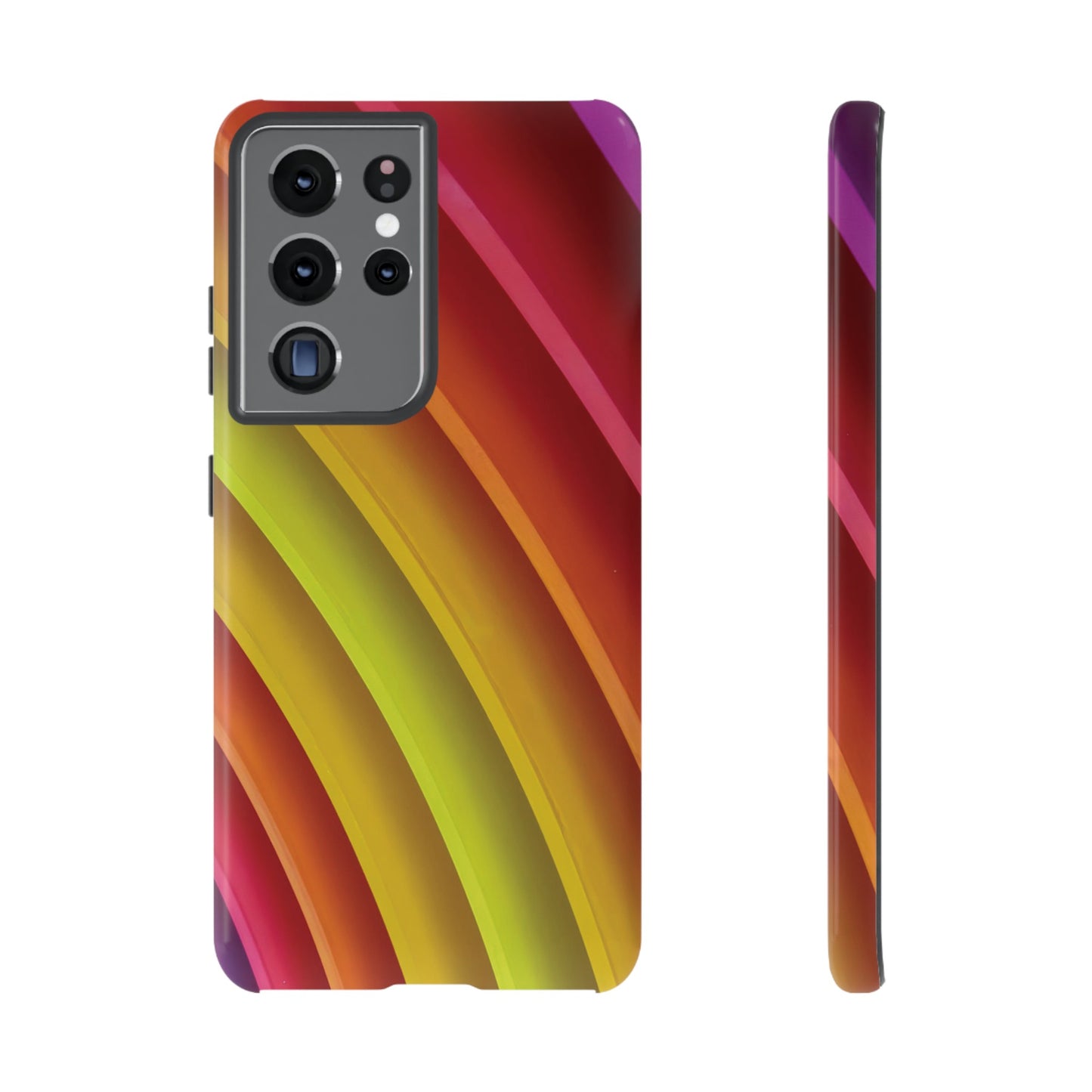 Curved Colourful Wallpaper Phone Case | iPhone 15 Plus/ Pro, 14, 13, 12| Google Pixel 7, Pro, 5| Samsung Galaxy S23 All Major Phone Models