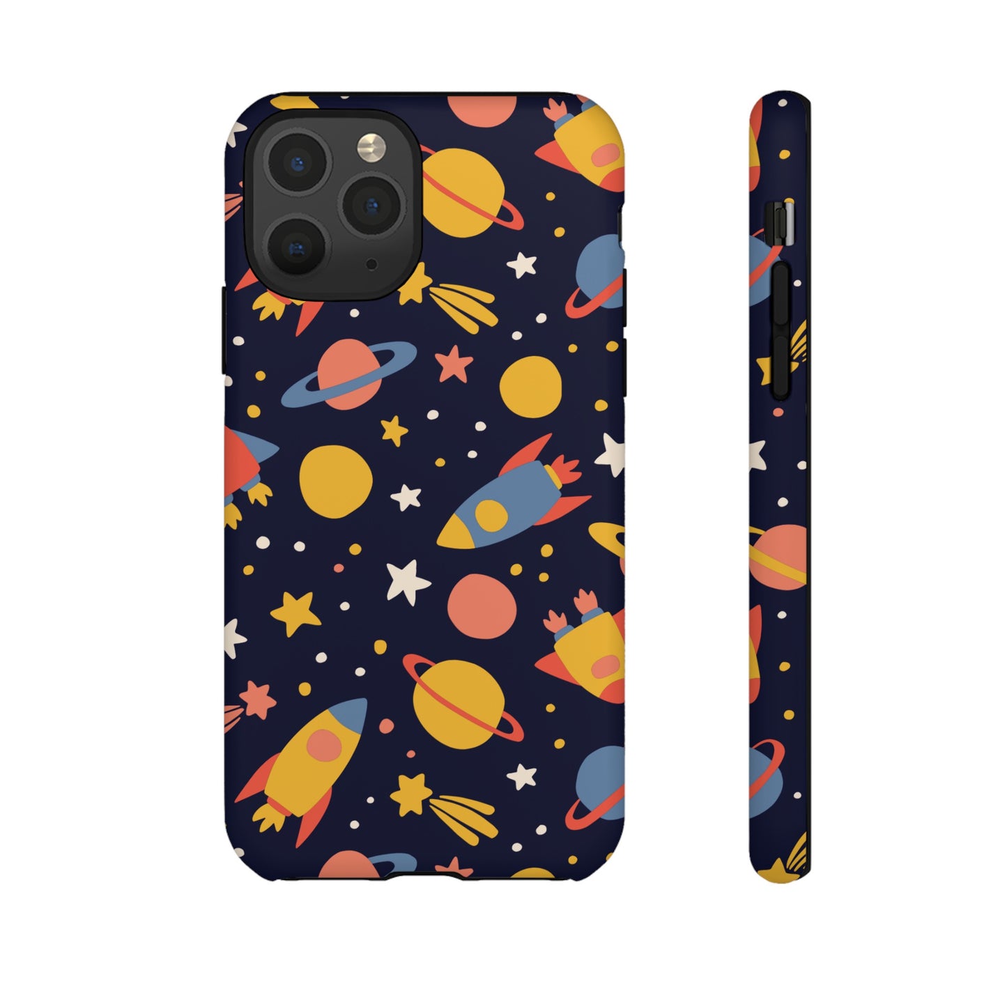 Cartoon Space Wallpaper Phone Case | iPhone 15 Plus/ Pro, 14, 13, 12| Google Pixel 7, Pro, 5| Samsung Galaxy S23 All Major Phone Models