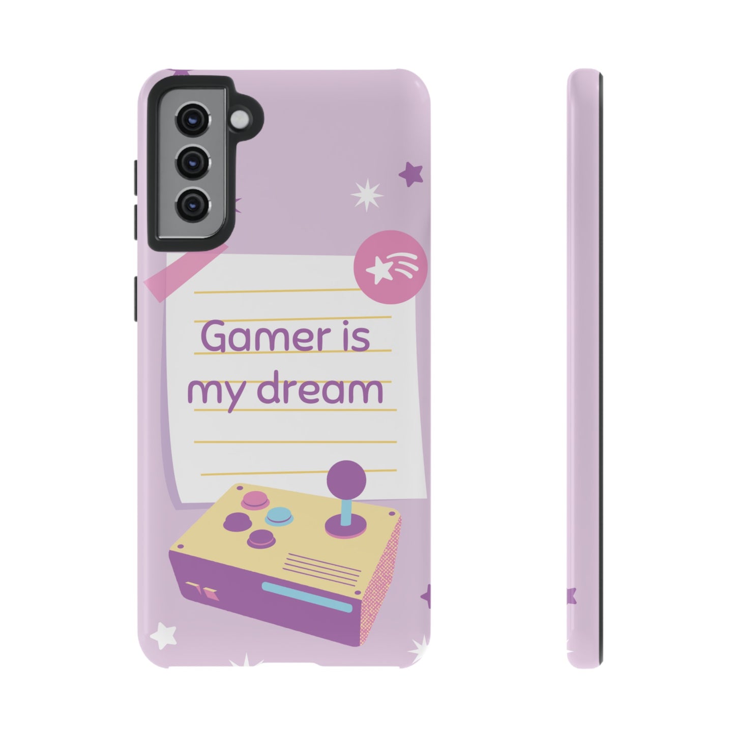 Gamer Is My Dream Job Wallpaper Phone Case | iPhone 15 Plus/ Pro, 14, 13, 12| Google Pixel 7, Pro, 5| Samsung Galaxy S23 All Major Phone Models