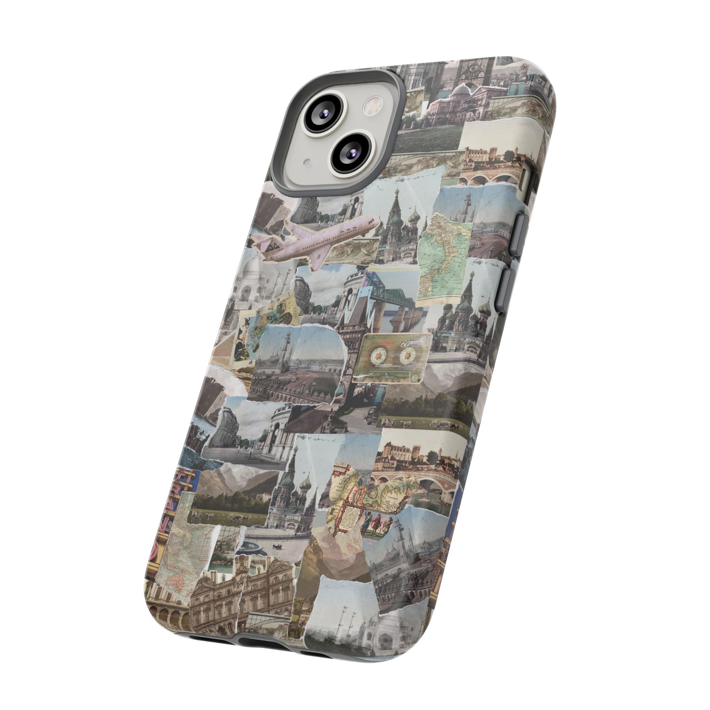 Travel Collage Wallpaper Phone Case | iPhone 15 Plus/ Pro, 14, 13, 12| Google Pixel 7, Pro, 5| Samsung Galaxy S23 All Major Phone Models