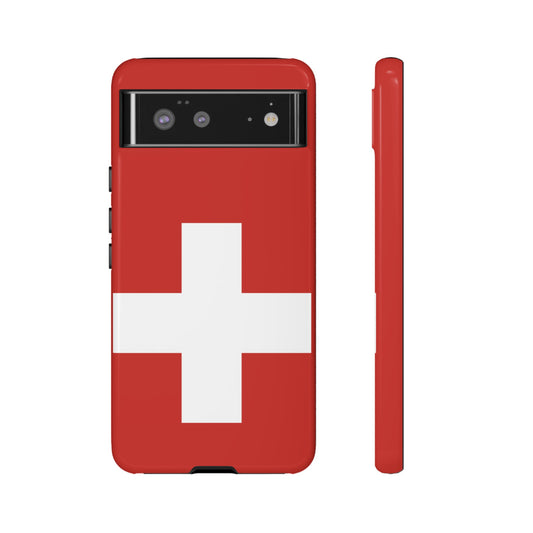 Switzerland Flag Phone Case | iPhone 15 Plus/ Pro, 14, 13, 12| Google Pixel 7, Pro, 5| Samsung Galaxy S23 All Major Phone Models