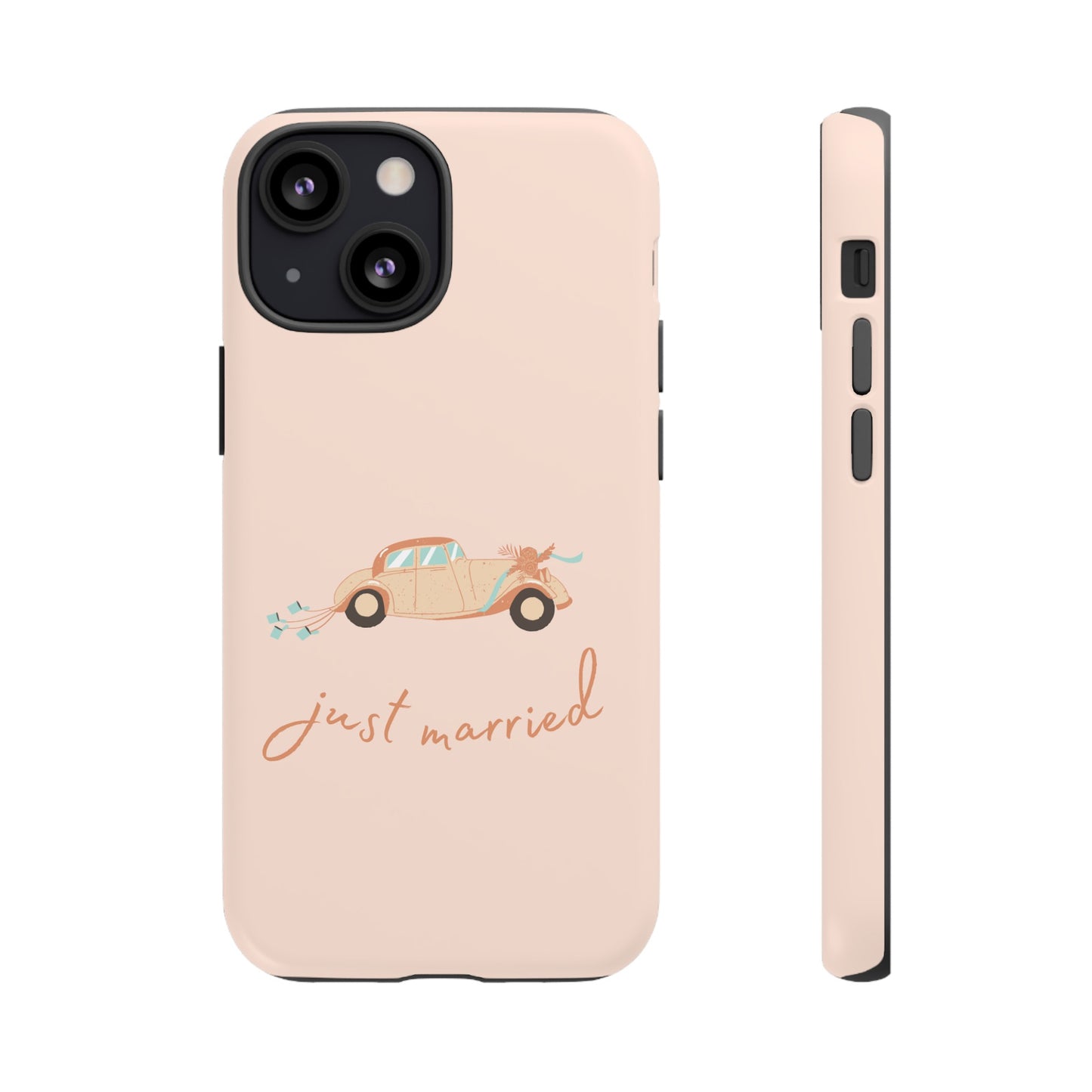 Just Married Phone Case | iPhone 15 Plus/ Pro, 14, 13, 12| Google Pixel 7, Pro, 5| Samsung Galaxy S23 All Major Phone Models