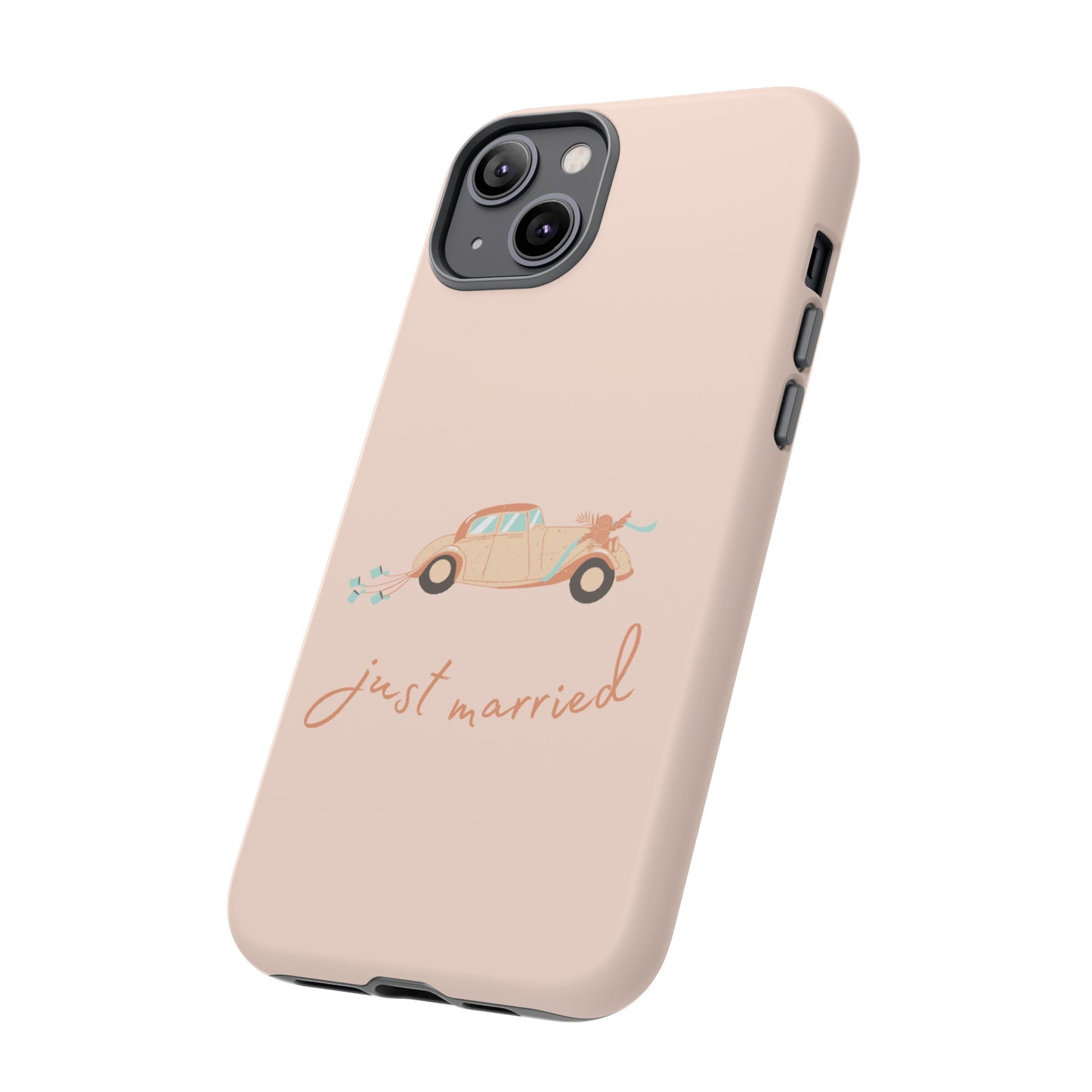 Just Married Phone Case | iPhone 15 Plus/ Pro, 14, 13, 12| Google Pixel 7, Pro, 5| Samsung Galaxy S23 All Major Phone Models