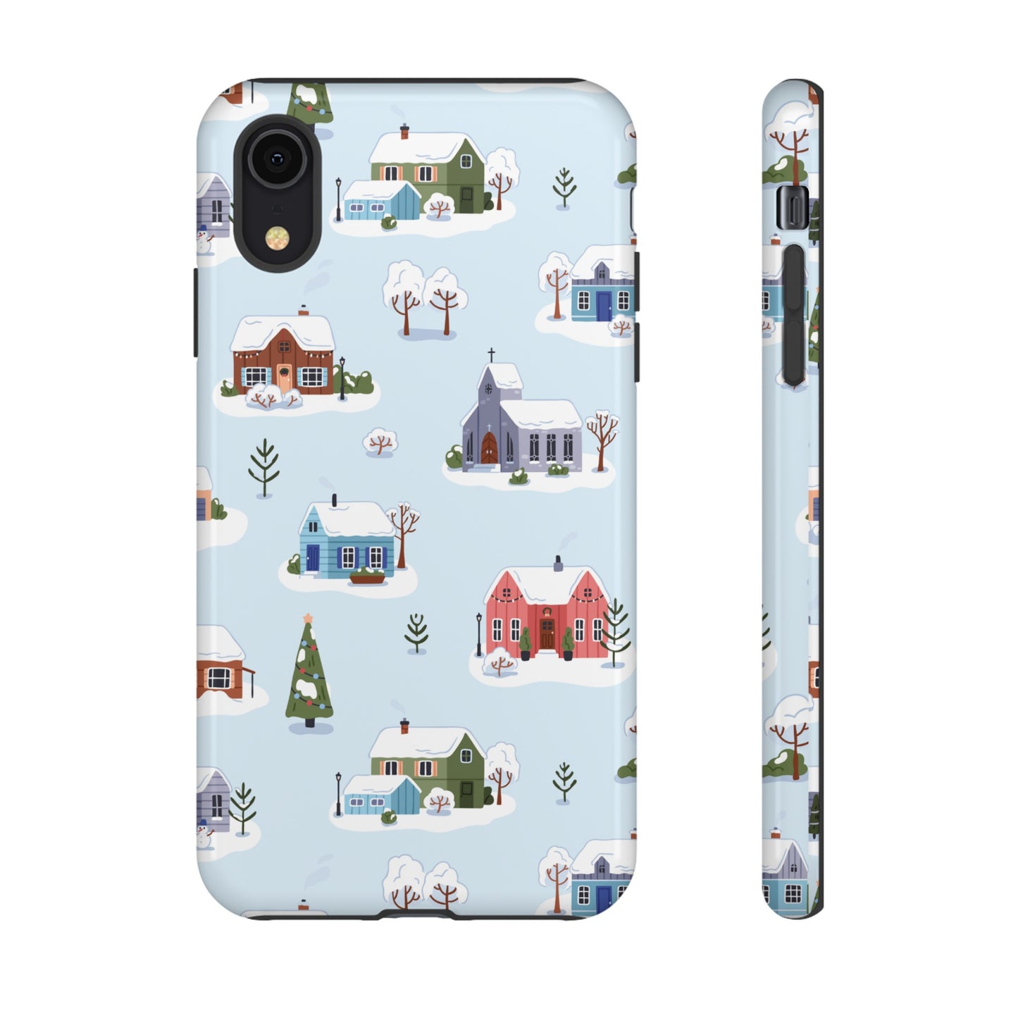 Snowy Merry Christmas Wallpaper Phone Case | iPhone 15 Plus/ Pro, 14, 13, 12| Google Pixel 7, Pro, 5| Samsung Galaxy S23 All Major Phone Models