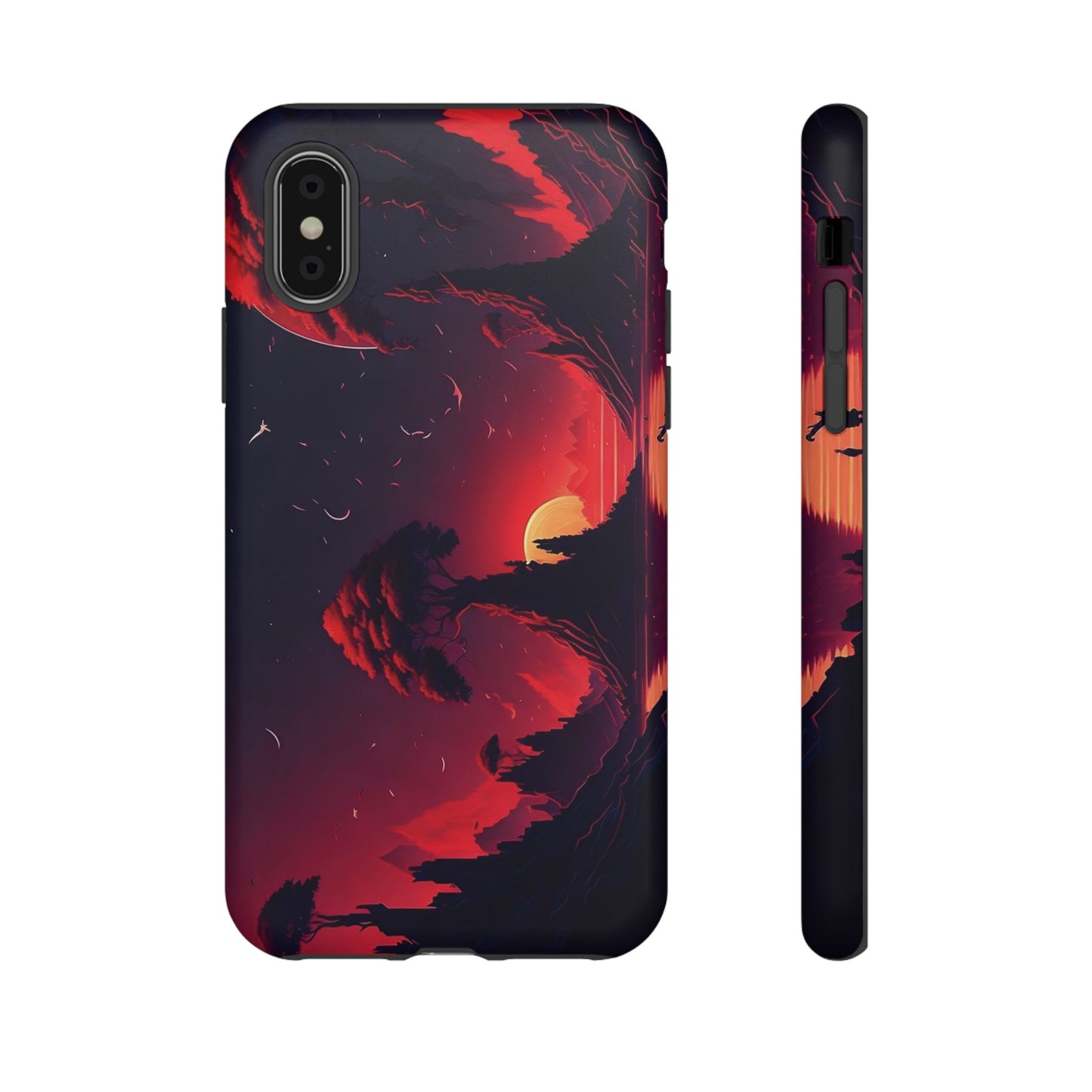 Red Sunset Wallpaper Phone Case | iPhone 15 Plus/ Pro, 14, 13, 12| Google Pixel 7, Pro, 5| Samsung Galaxy S23 All Major Phone Models