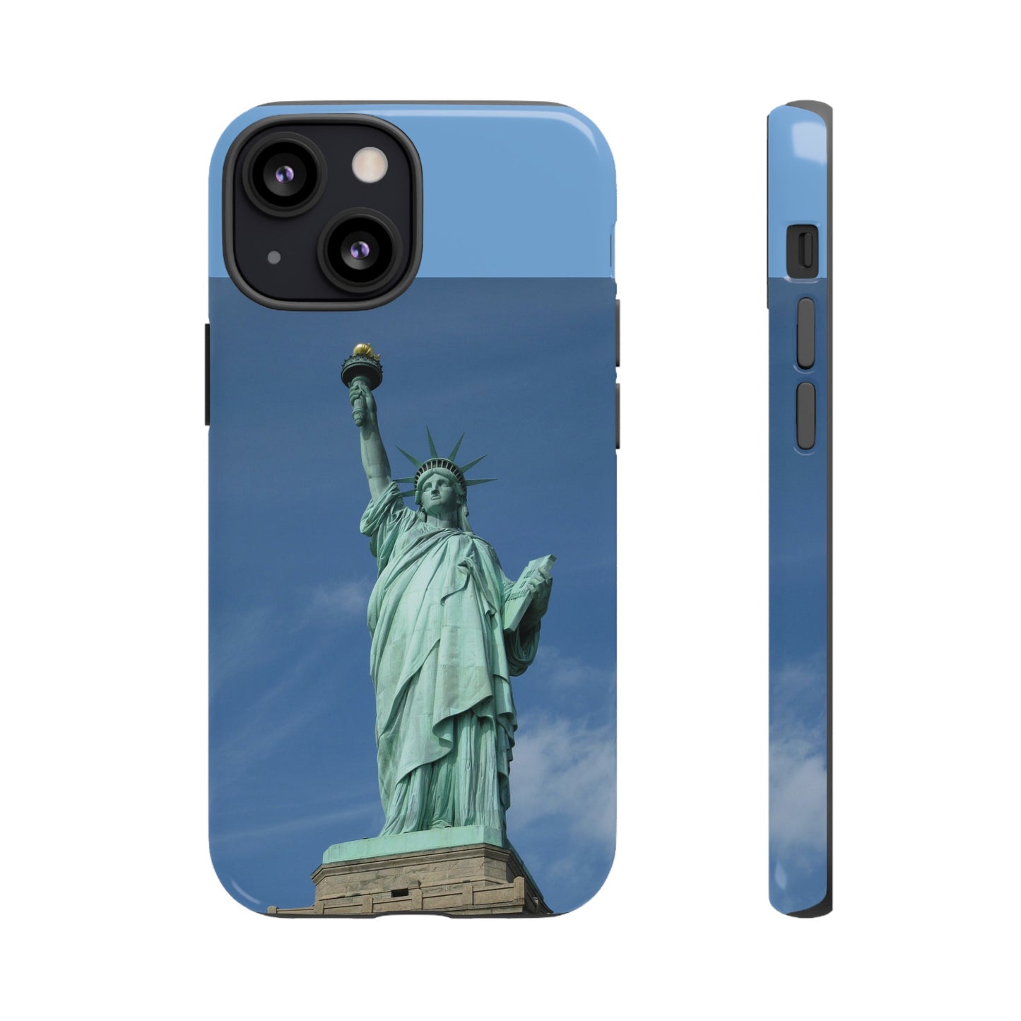 Statue Of Liberty Wallpaper Phone Case | iPhone 15 Plus/ Pro, 14, 13, 12| Google Pixel 7, Pro, 5| Samsung Galaxy S23 All Major Phone Models