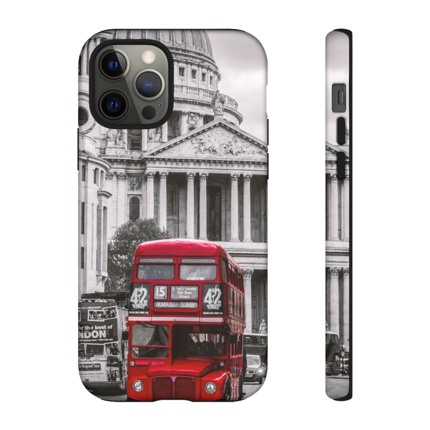 London Bus Wallpaper Phone Case | iPhone 15 Plus/ Pro, 14, 13, 12| Google Pixel 7, Pro, 5| Samsung Galaxy S23 All Major Phone Models