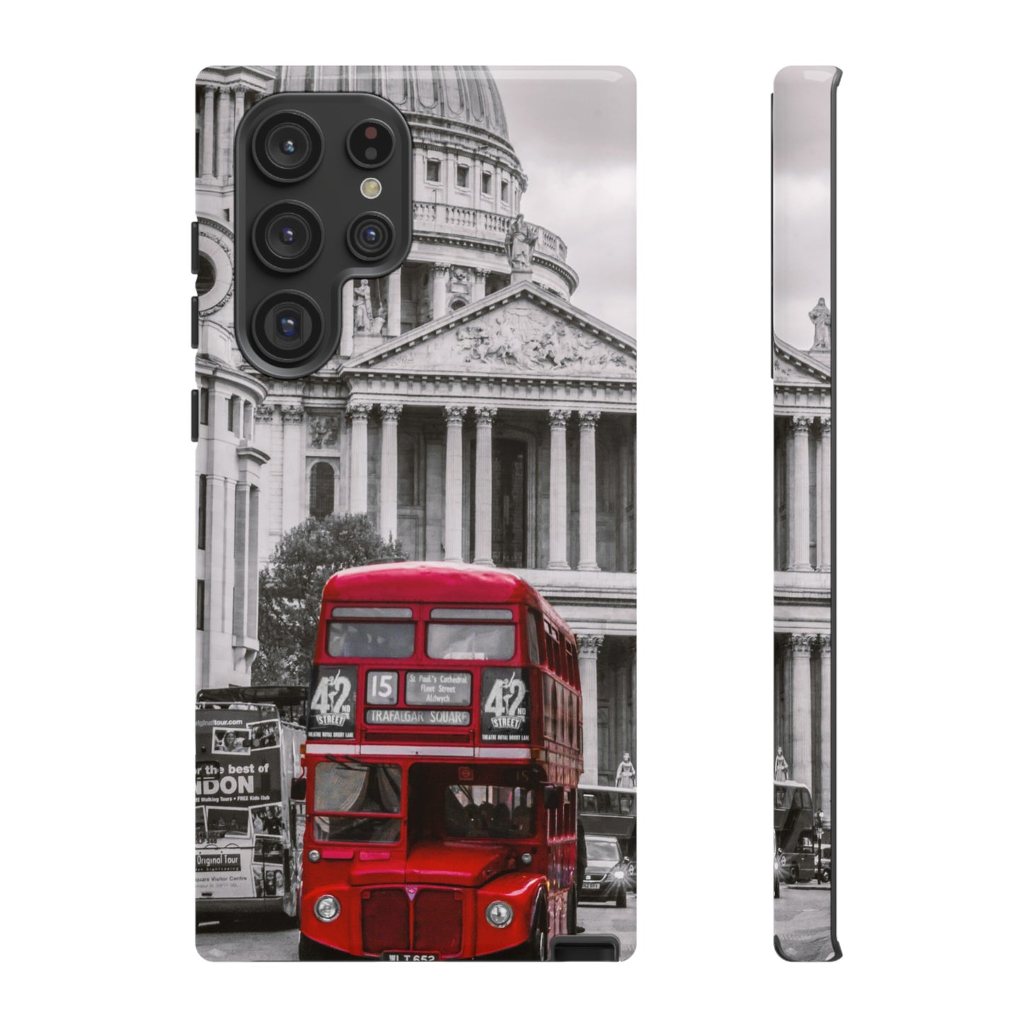 London Bus Wallpaper Phone Case | iPhone 15 Plus/ Pro, 14, 13, 12| Google Pixel 7, Pro, 5| Samsung Galaxy S23 All Major Phone Models