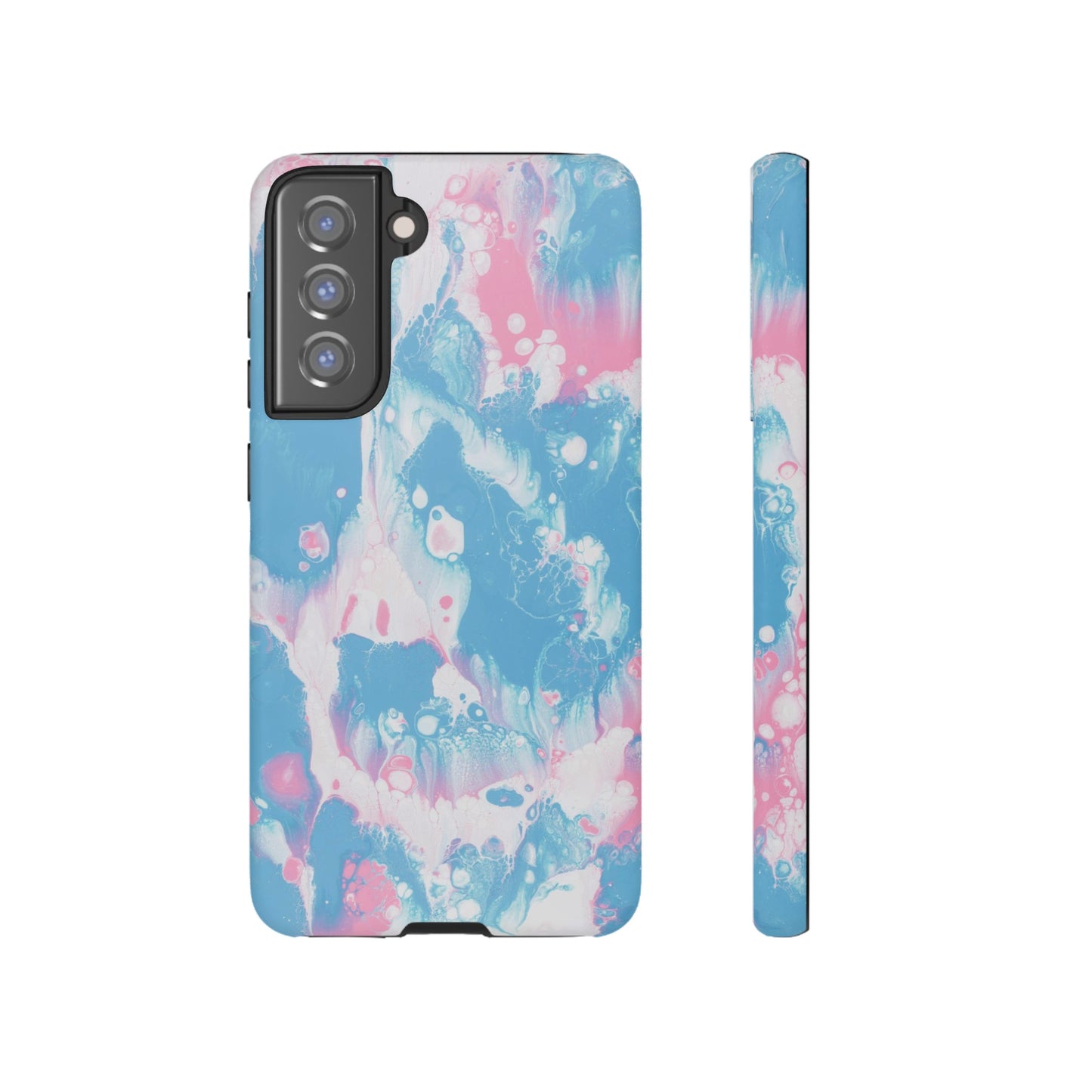 Baby Pink & Blue Resin Inspired Phone Case |iPhone 15 Plus/ Pro, 14, 13, 12|Google Pixel 7, Pro, 5|Samsung Galaxy S23 All Major Phone Models