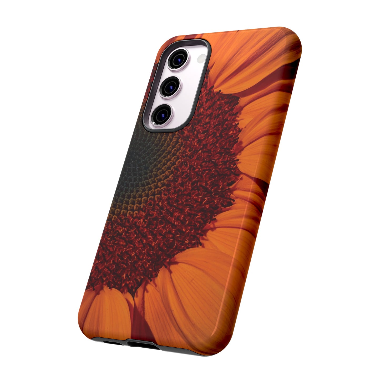 Orange Sunflower Wallpaper Phone Case | iPhone 15 Plus/ Pro, 14, 13, 12| Google Pixel 7, Pro, 5| Samsung Galaxy S23 All Major Phone Models