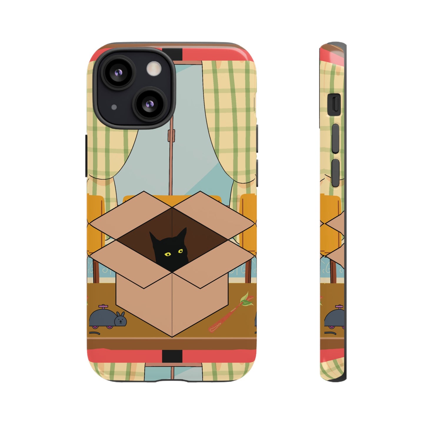 Cat In The Box Phone Case | iPhone 15 Plus/ Pro, 14, 13, 12| Google Pixel 7, Pro, 5| Samsung Galaxy S23 All Major Phone Models