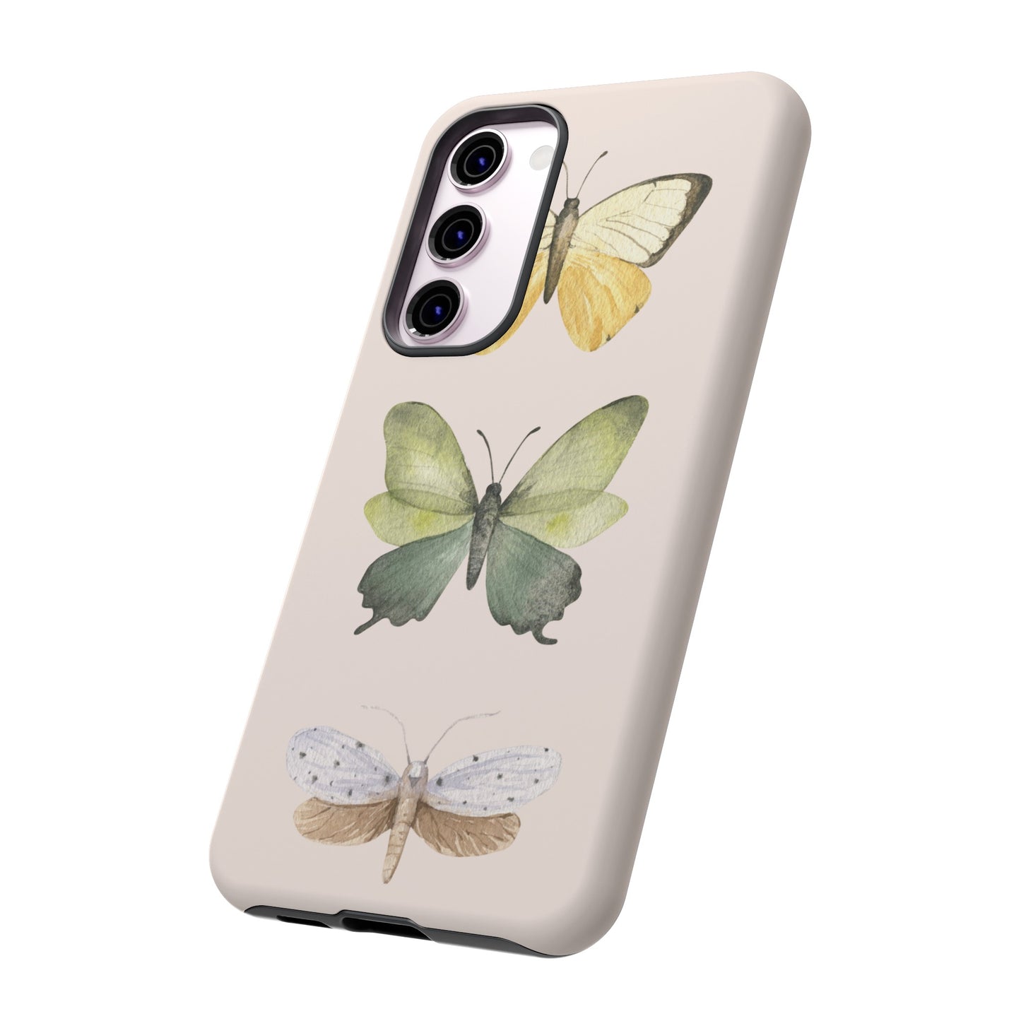 Three Butterflies Wallpaper Phone Case | iPhone 15 Plus/ Pro, 14, 13, 12| Google Pixel 7, Pro, 5| Samsung Galaxy S23 All Major Phone Models