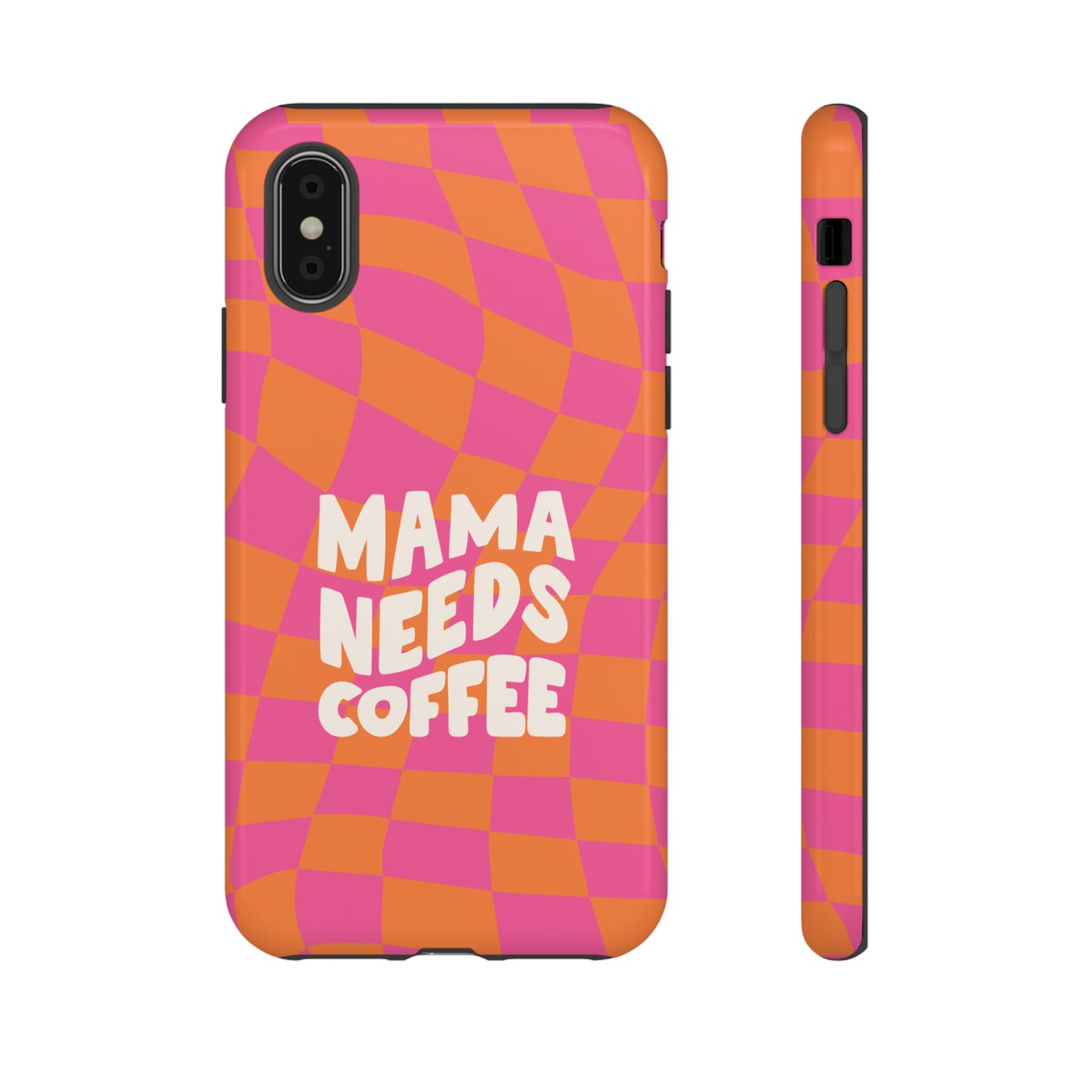 Mama Needs Coffee Wallpaper Phone Case | iPhone 15 Plus/ Pro, 14, 13, 12| Google Pixel 7, Pro, 5| Samsung Galaxy S23 All Major Phone Models