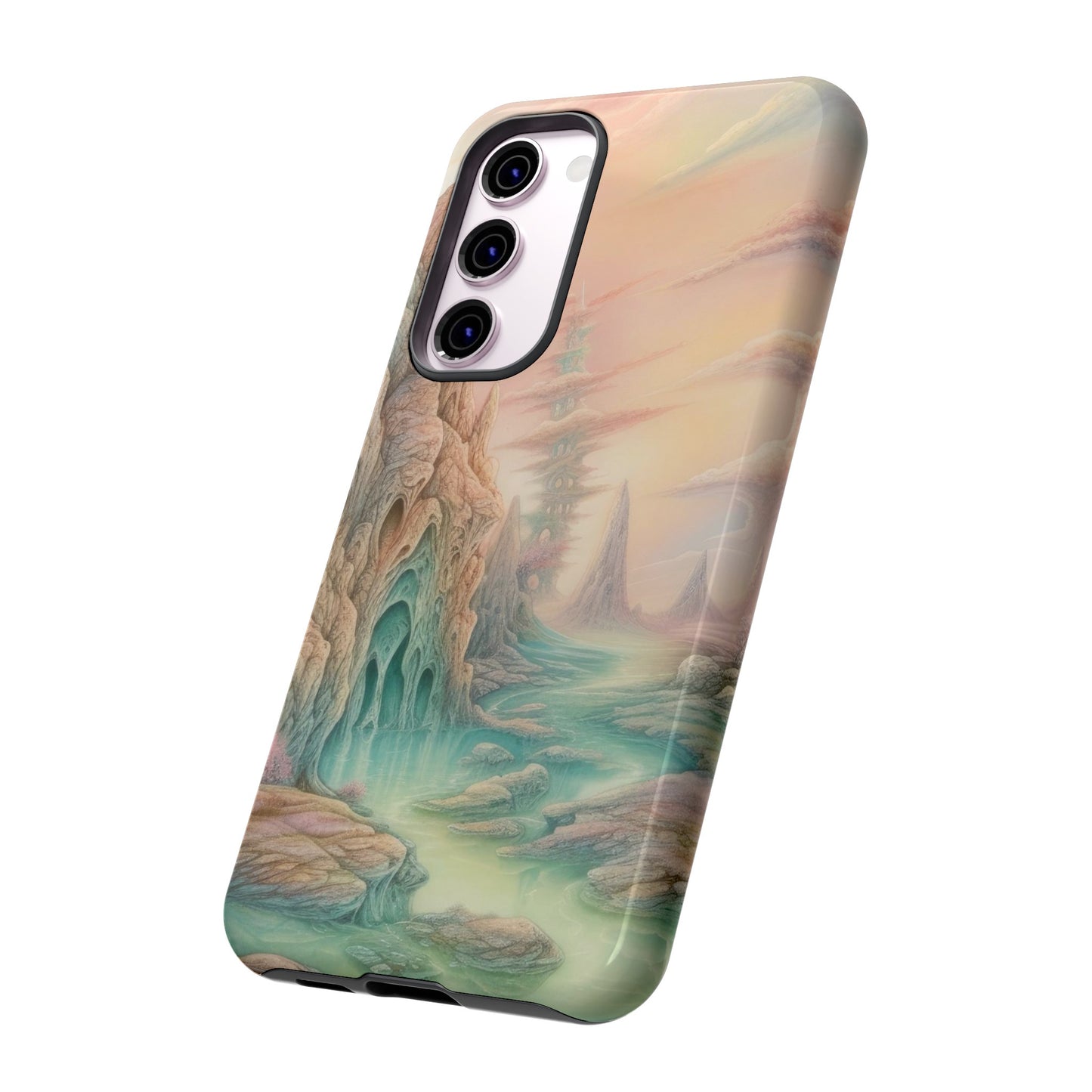 Caves Sci-Fi Wallpaper Phone Case | iPhone 15 Plus/ Pro, 14, 13, 12| Google Pixel 7, Pro, 5| Samsung Galaxy S23 All Major Phone Models