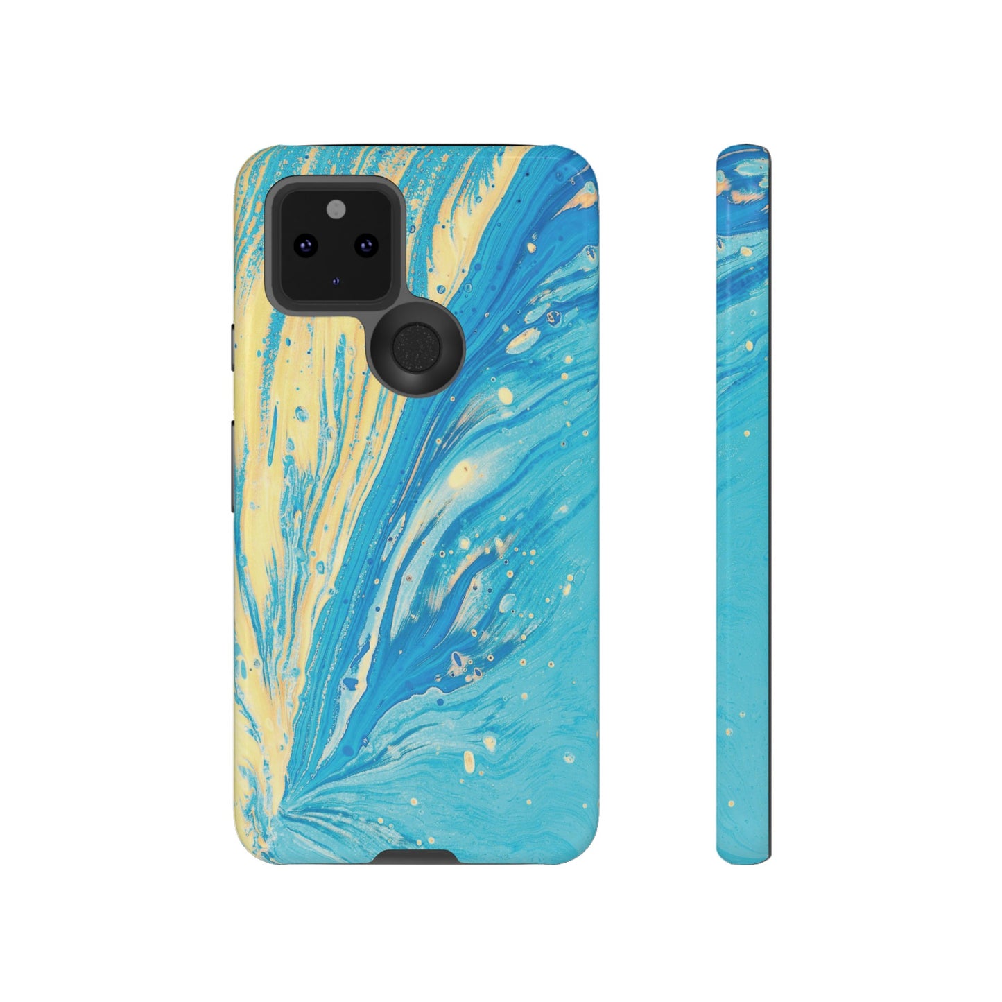 Fan of Yellow & Blue Paint Phone Case | iPhone 15 Plus/ Pro, 14, 13, 12| Google Pixel 7, Pro, 5| Samsung Galaxy S23 All Major Phone Models