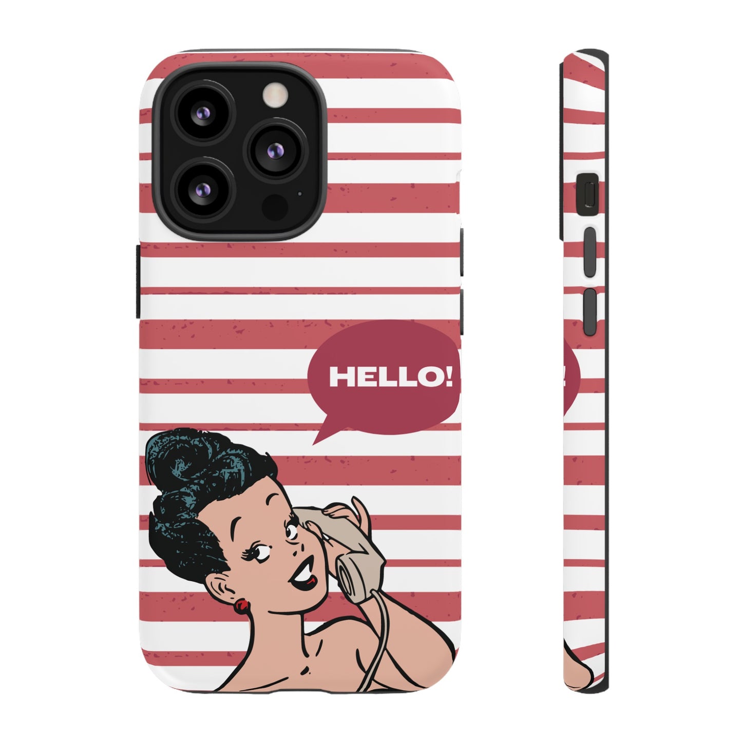 Hello! Wallpaper Phone Case | iPhone 15 Plus/ Pro, 14, 13, 12| Google Pixel 7, Pro, 5| Samsung Galaxy S23 All Major Phone Models