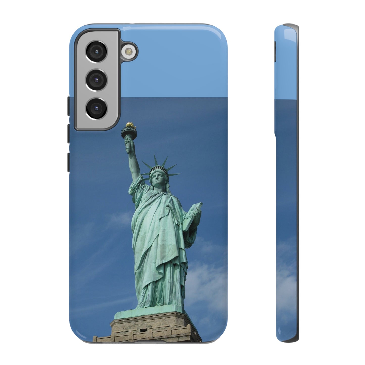 Statue Of Liberty Wallpaper Phone Case | iPhone 15 Plus/ Pro, 14, 13, 12| Google Pixel 7, Pro, 5| Samsung Galaxy S23 All Major Phone Models