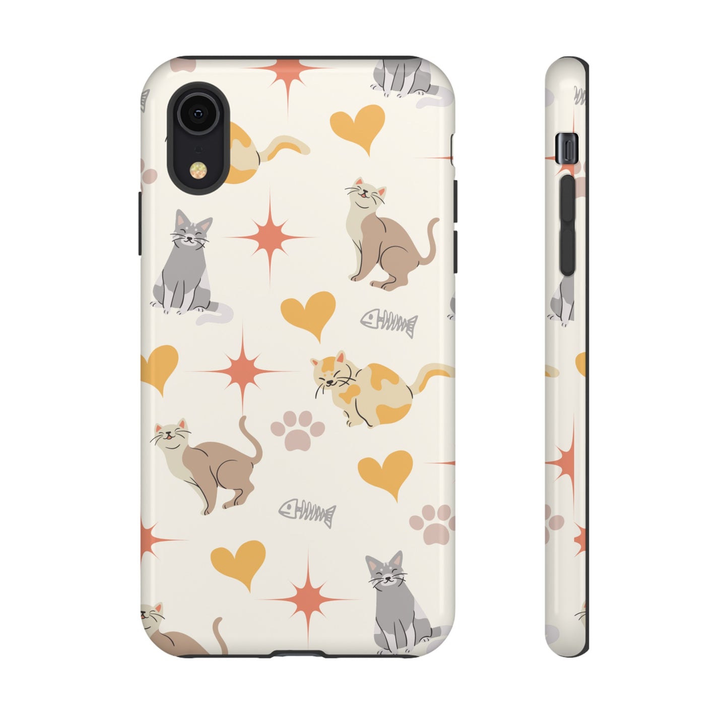 Cute Cat Wallpaper Phone Case | iPhone 15 Plus/ Pro, 14, 13, 12| Google Pixel 7, Pro, 5| Samsung Galaxy S23 All Major Phone Models