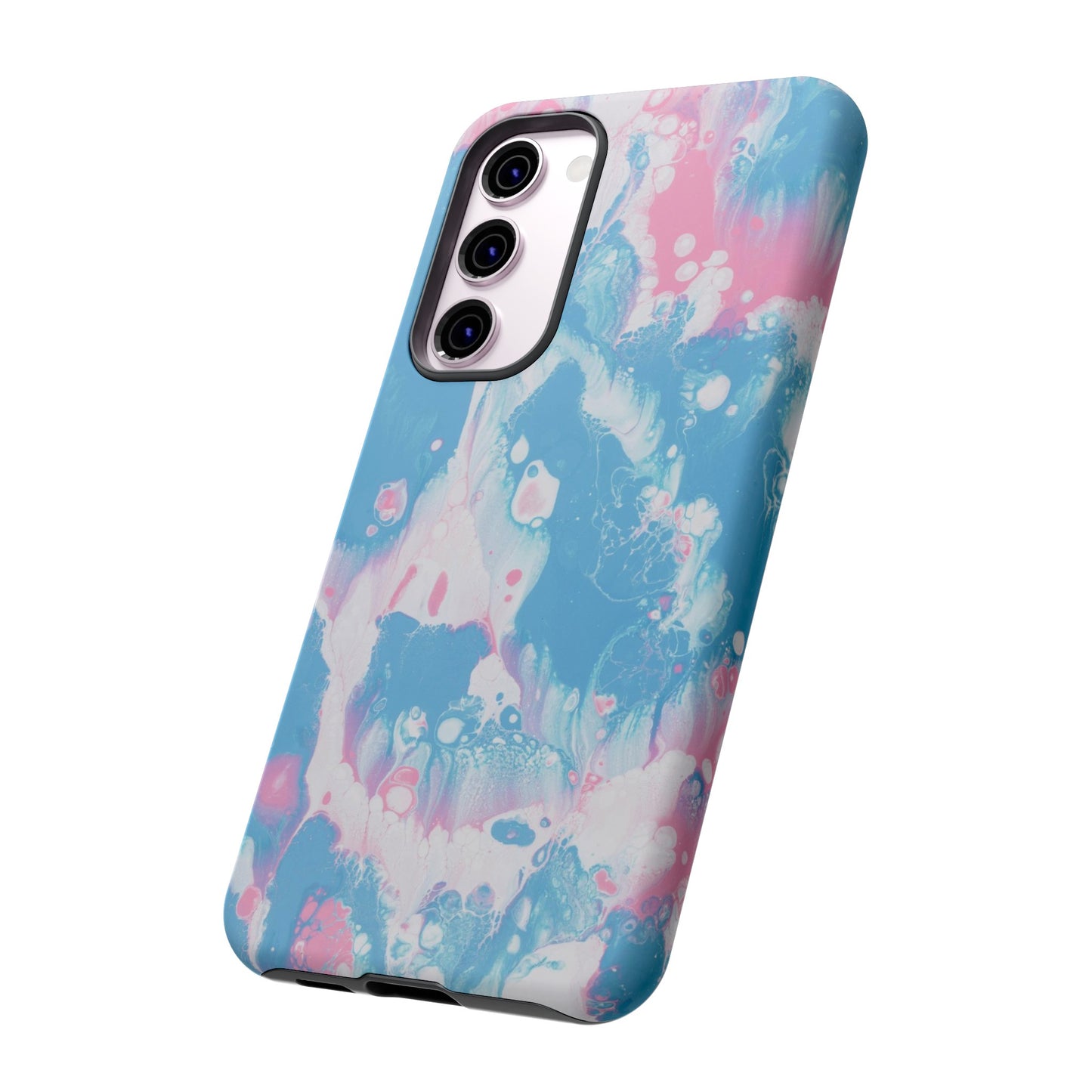 Baby Pink & Blue Resin Inspired Phone Case |iPhone 15 Plus/ Pro, 14, 13, 12|Google Pixel 7, Pro, 5|Samsung Galaxy S23 All Major Phone Models