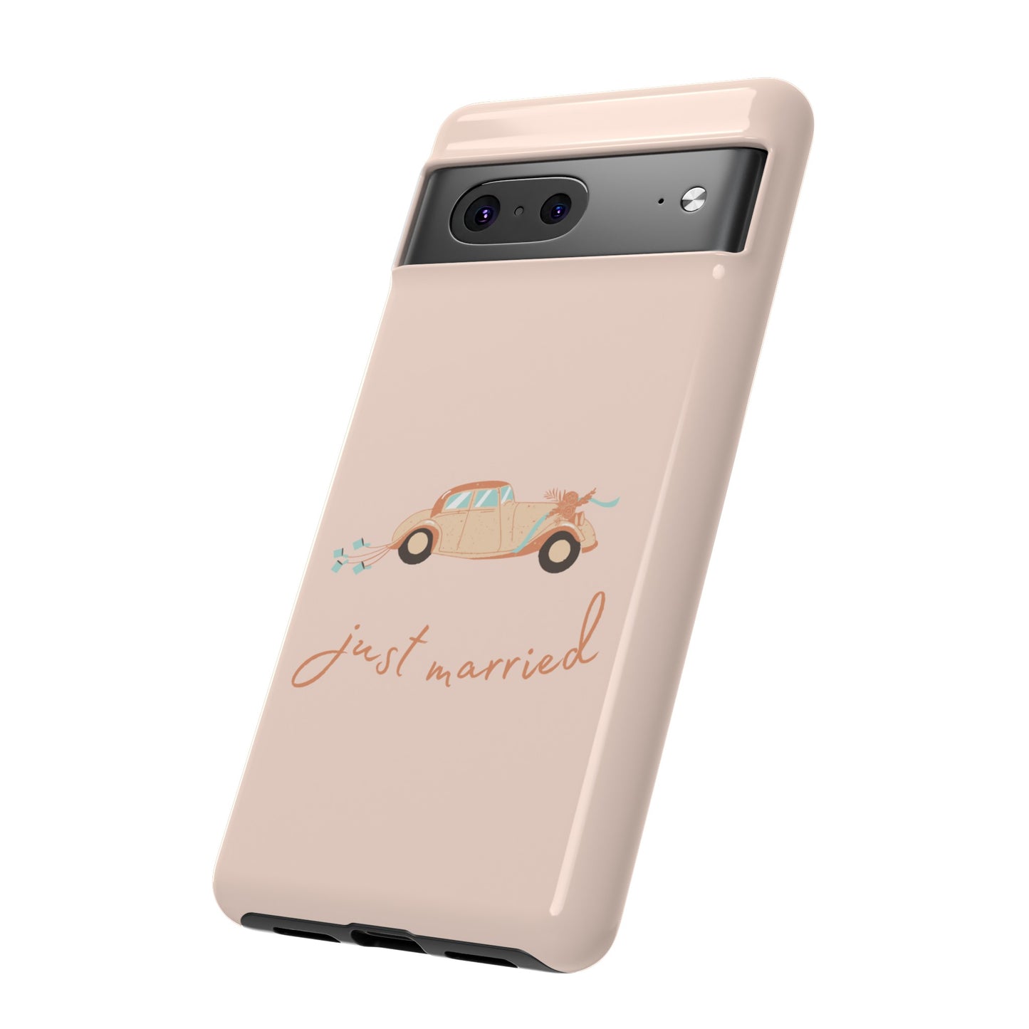 Just Married Phone Case | iPhone 15 Plus/ Pro, 14, 13, 12| Google Pixel 7, Pro, 5| Samsung Galaxy S23 All Major Phone Models