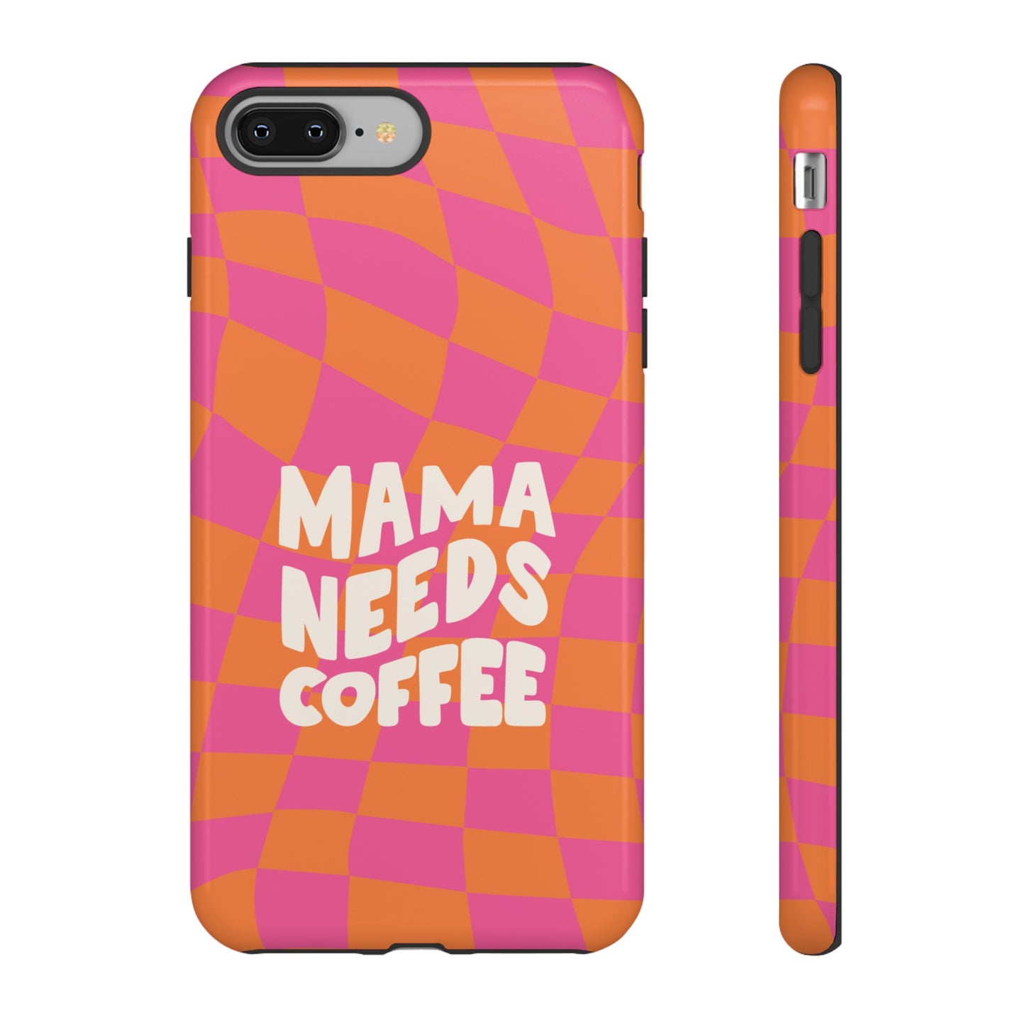 Mama Needs Coffee Wallpaper Phone Case | iPhone 15 Plus/ Pro, 14, 13, 12| Google Pixel 7, Pro, 5| Samsung Galaxy S23 All Major Phone Models