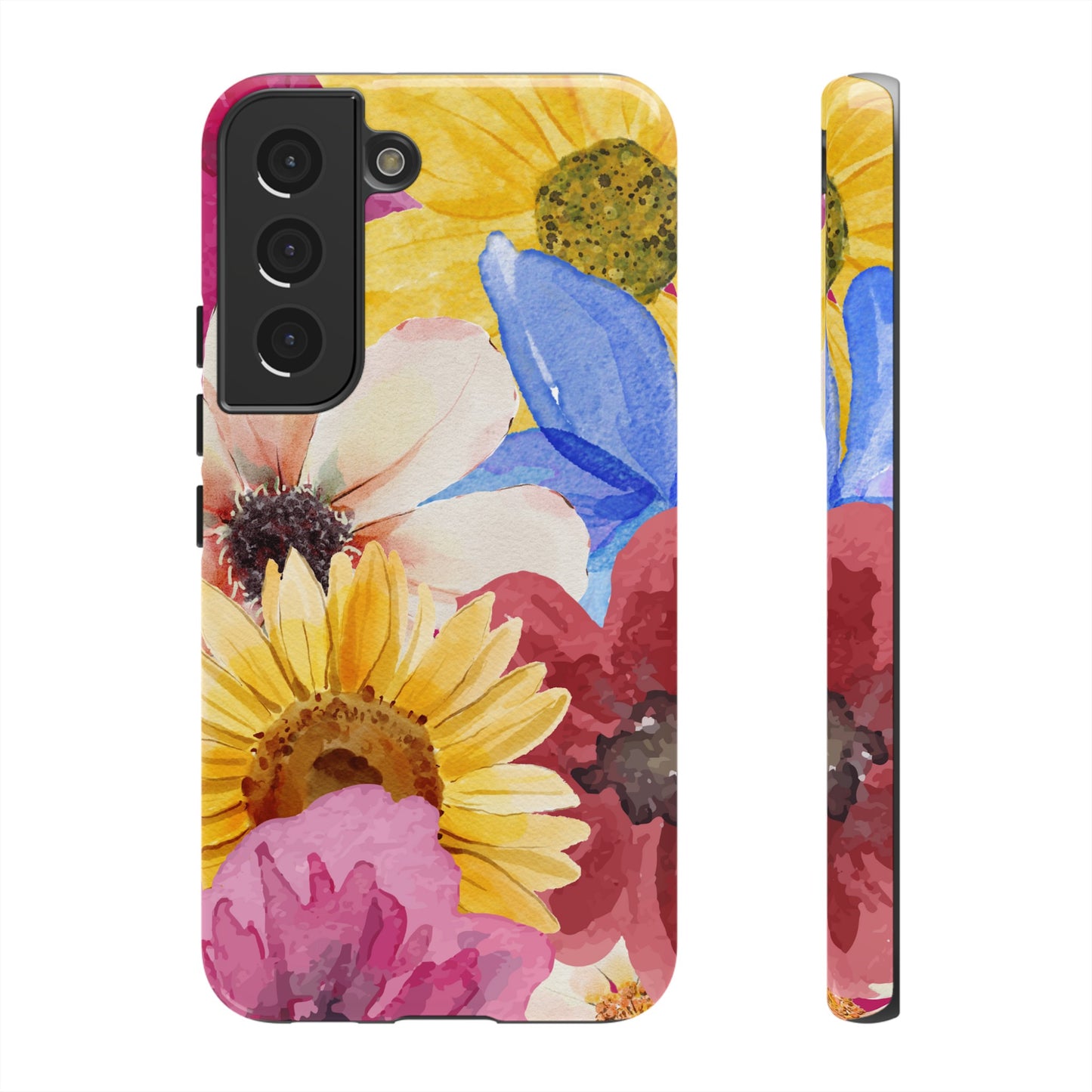 Overlapping Flowers Wallpaper Phone Case | iPhone 15 Plus/ Pro, 14, 13, 12| Google Pixel 7, Pro, 5| Samsung Galaxy S23 All Major Phone Models