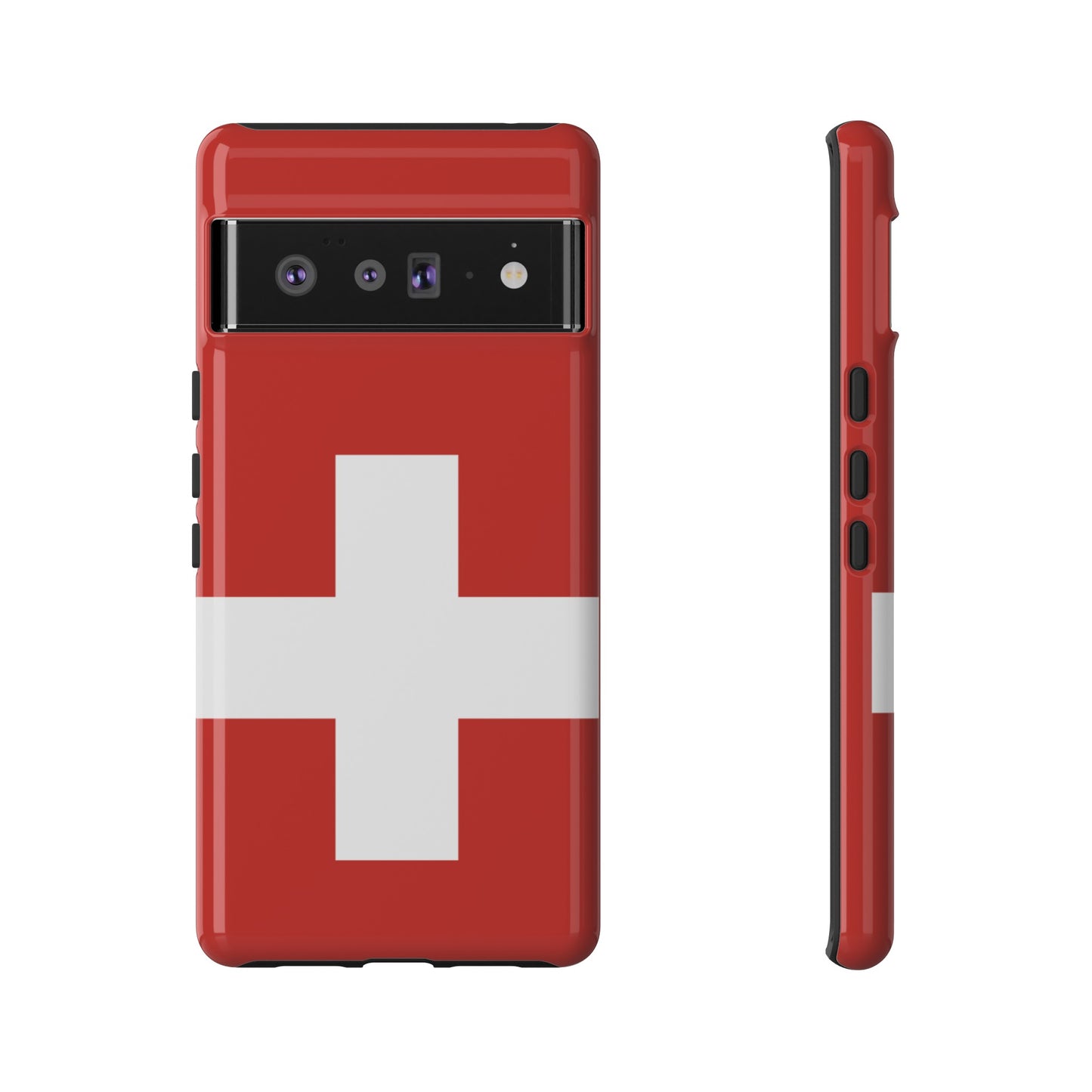 Switzerland Flag Phone Case | iPhone 15 Plus/ Pro, 14, 13, 12| Google Pixel 7, Pro, 5| Samsung Galaxy S23 All Major Phone Models