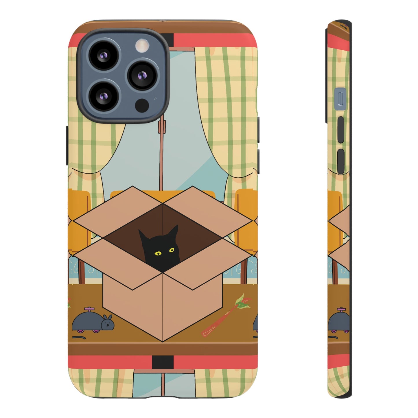 Cat In The Box Phone Case | iPhone 15 Plus/ Pro, 14, 13, 12| Google Pixel 7, Pro, 5| Samsung Galaxy S23 All Major Phone Models