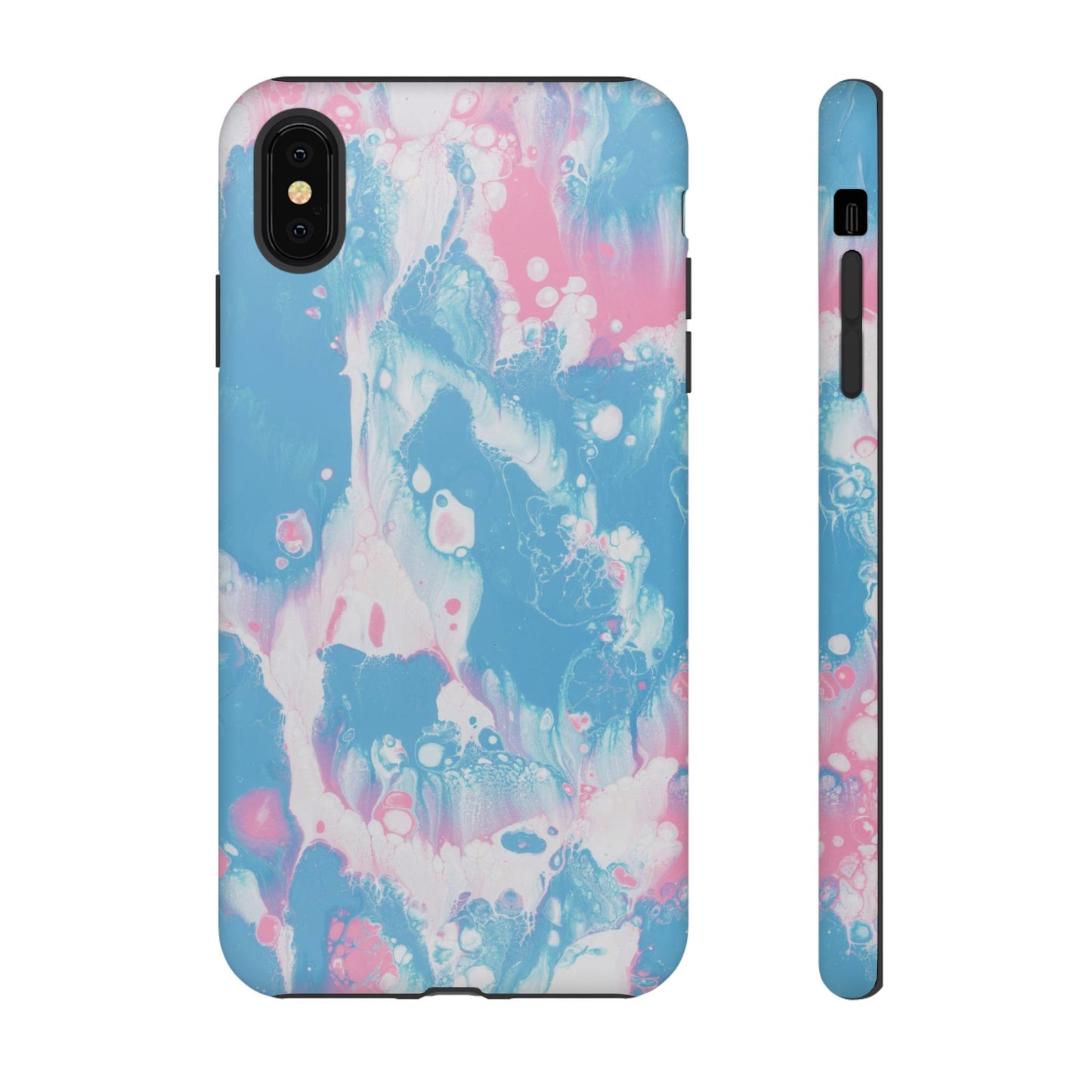 Baby Pink & Blue Resin Inspired Phone Case |iPhone 15 Plus/ Pro, 14, 13, 12|Google Pixel 7, Pro, 5|Samsung Galaxy S23 All Major Phone Models