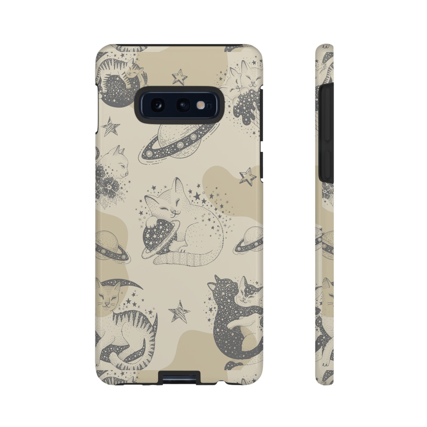 Floating Cosmic Cat Comfort Phone Case | iPhone 15 Plus/ Pro, 14, 13, 12| Google Pixel 7, Pro, 5| Samsung Galaxy S23 All Major Phone Models