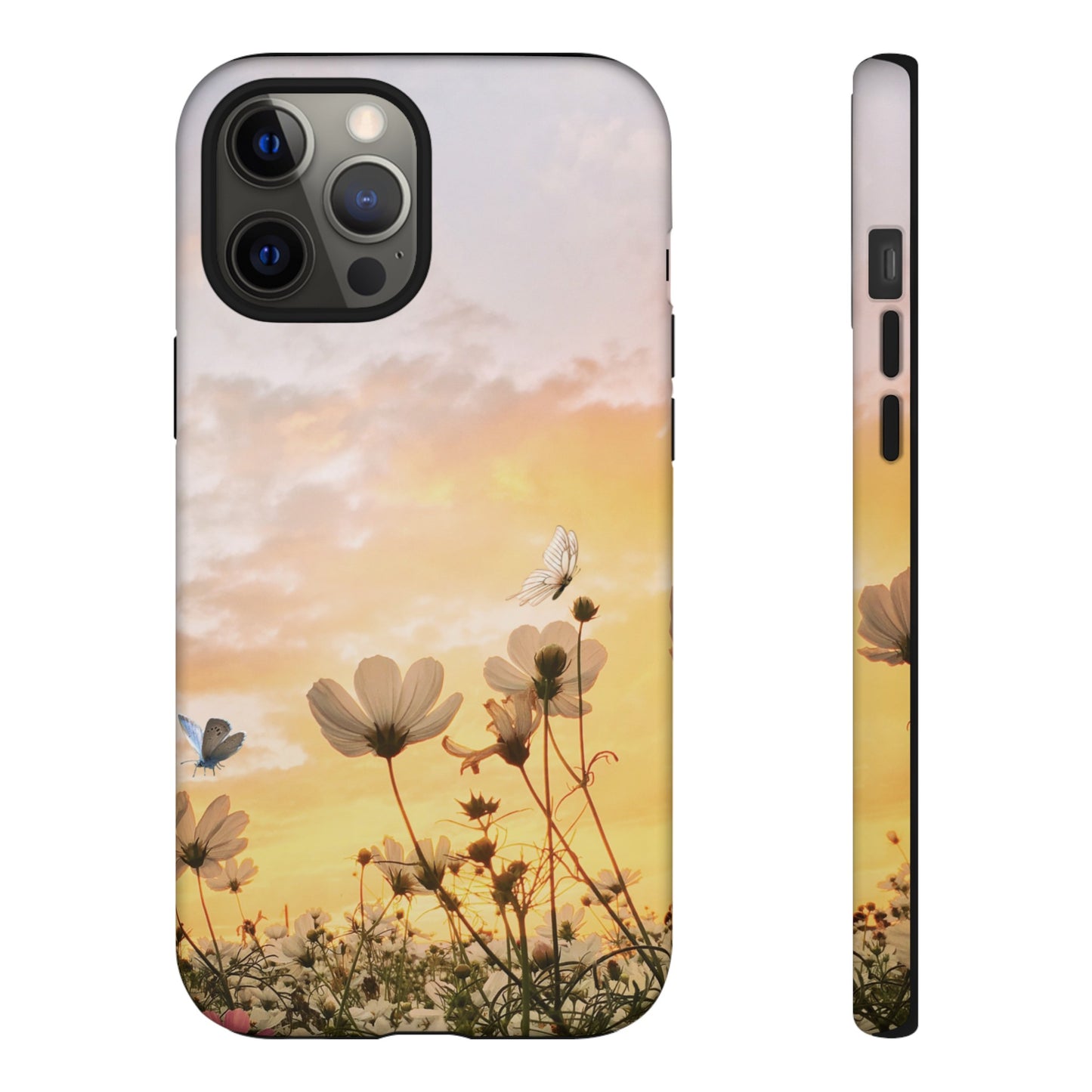 Flowers At Sunset Wallpaper Phone Case | iPhone 15 Plus/ Pro, 14, 13, 12| Google Pixel 7, Pro, 5| Samsung Galaxy S23 All Major Phone Models