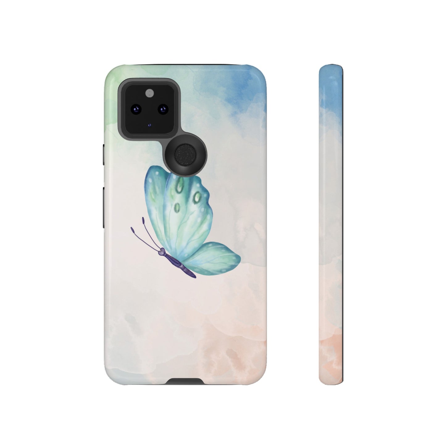 Blue Butterfly Wallpaper Phone Case  | iPhone 15 Plus/ Pro, 14, 13, 12| Google Pixel 7, Pro, 5| Samsung Galaxy S23 All Major Phone Models