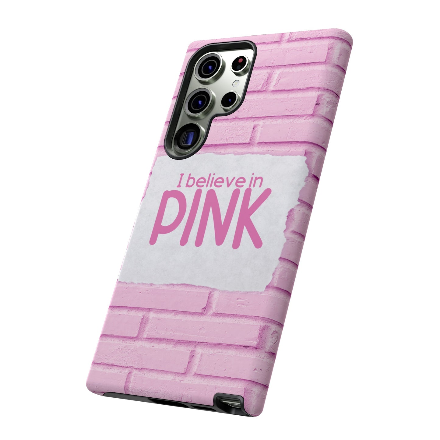 I Believe In Pink Wallpaper Phone Case | iPhone 15 Plus/ Pro, 14, 13, 12| Google Pixel 7, Pro, 5| Samsung Galaxy S23 All Major Phone Models