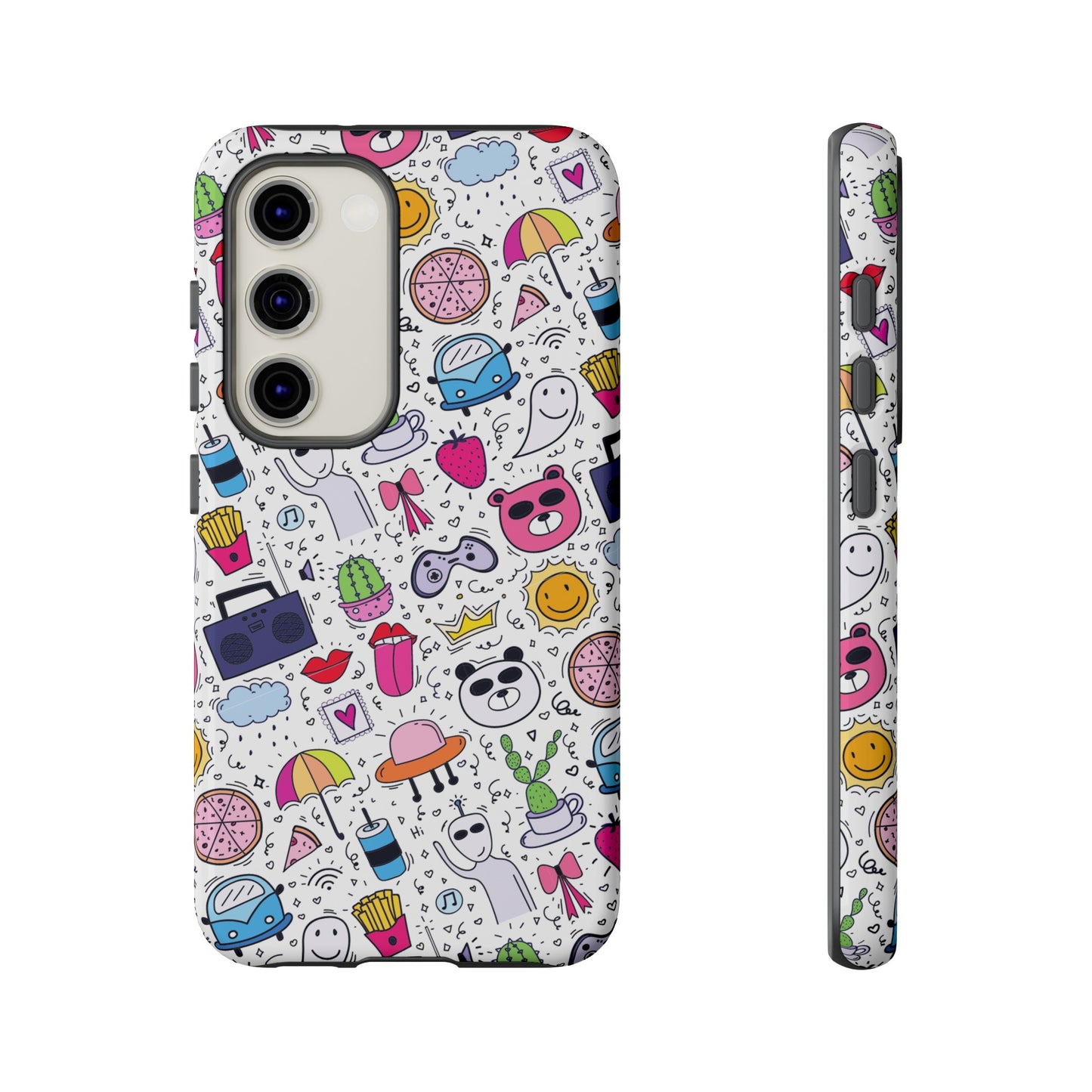 Cartoon Collage Phone Case | iPhone 15 Plus/ Pro, 14, 13, 12| Google Pixel 7, Pro, 5| Samsung Galaxy S23 All Major Phone Models