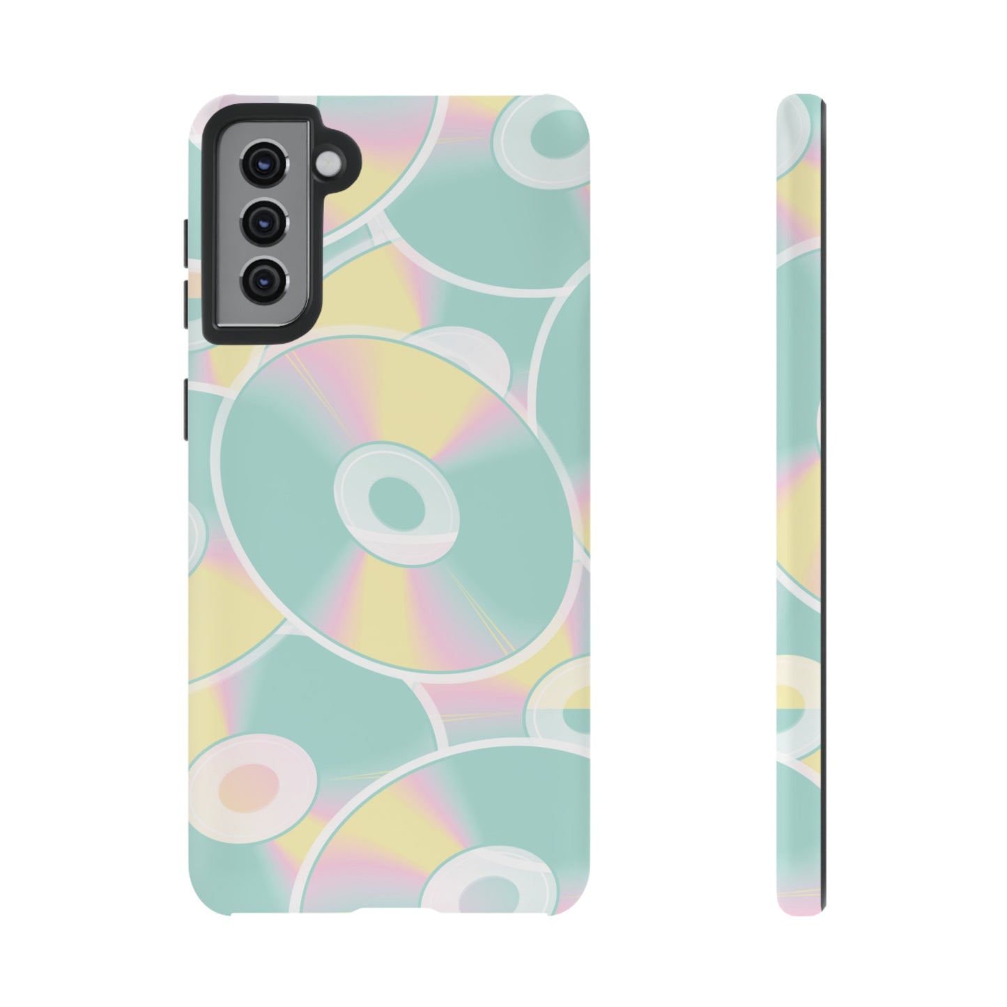 90's CD Wallpaper Phone Case | iPhone 15 Plus/ Pro, 14, 13, 12| Google Pixel 7, Pro, 5| Samsung Galaxy S23 All Major Phone Models