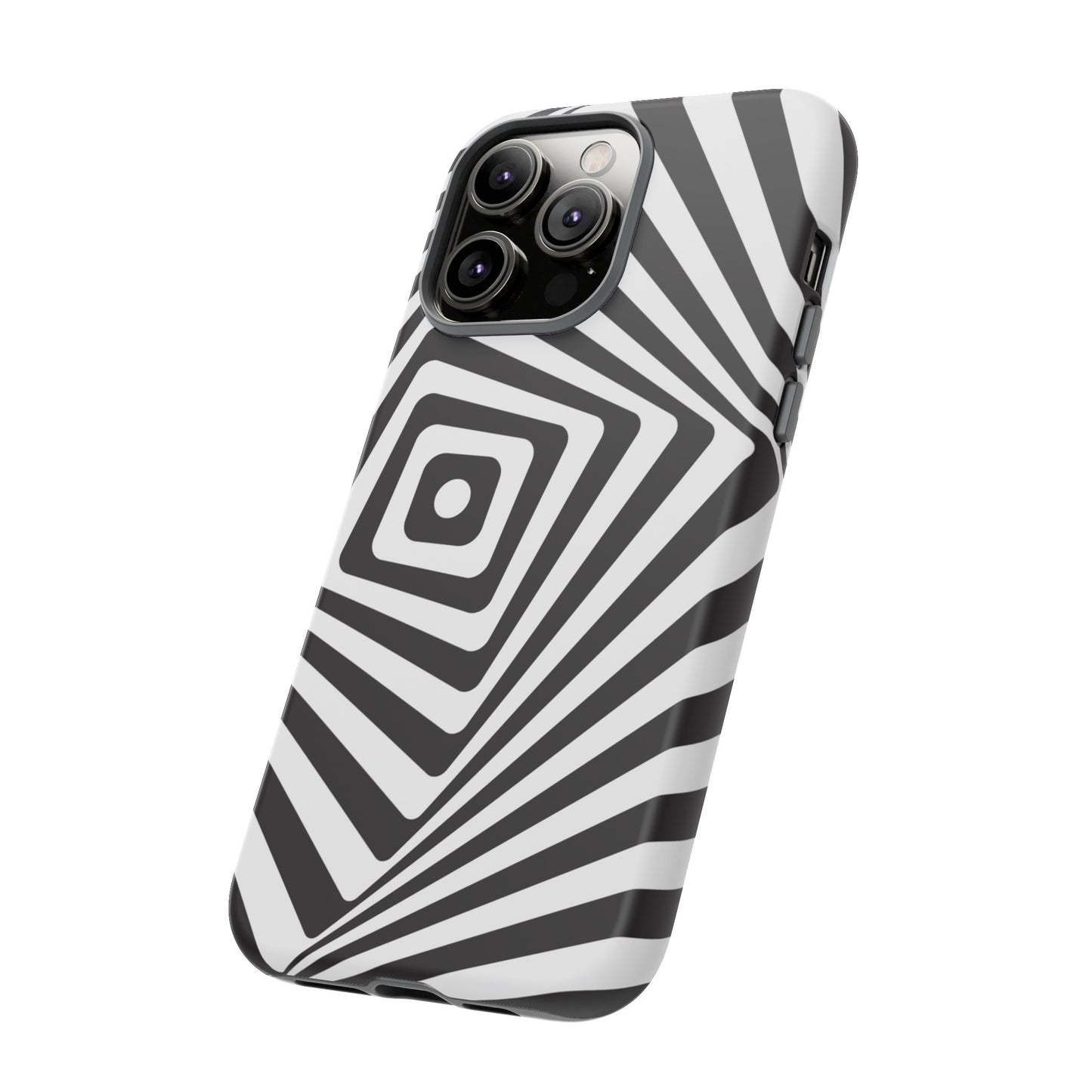 Black & White Spiral Wallpaper Phone Case | iPhone 15 Plus/ Pro, 14, 13, 12| Google Pixel 7, Pro, 5| Samsung Galaxy S23 All Major Phone Models