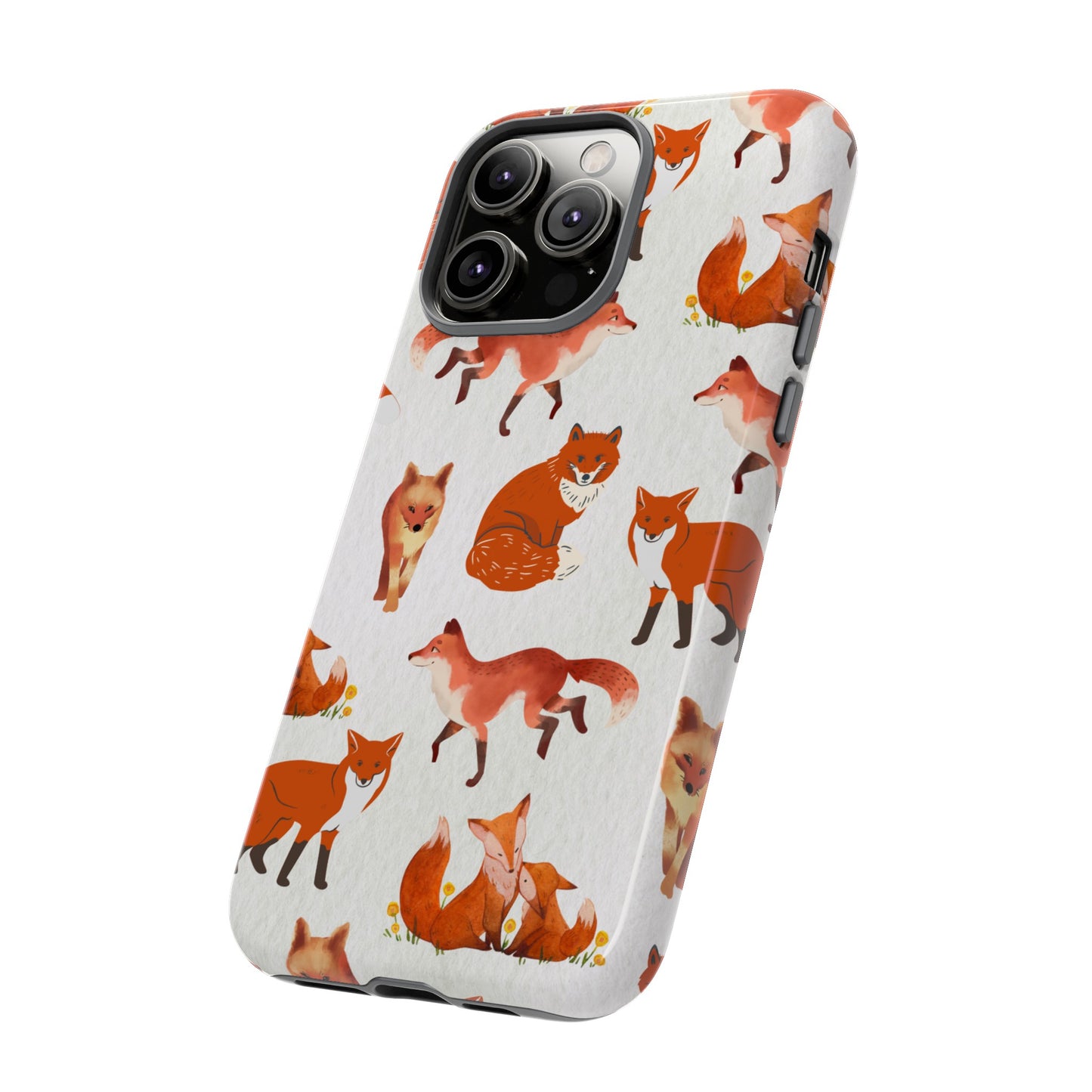 Foxes Wallpaper Phone Case | iPhone 15 Plus/ Pro, 14, 13, 12| Google Pixel 7, Pro, 5| Samsung Galaxy S23 All Major Phone Models