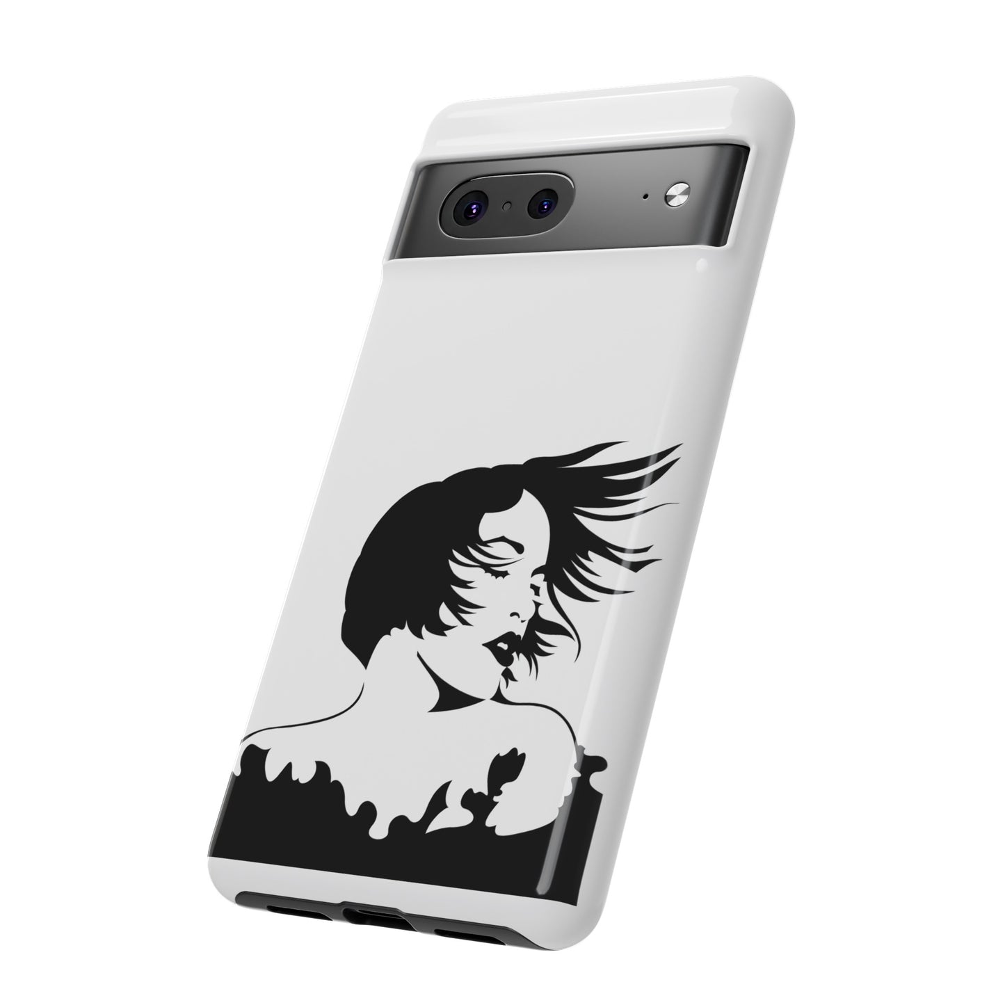 Woman In The Wind Phone Case | iPhone 15 Plus/ Pro, 14, 13, 12| Google Pixel 7, Pro, 5| Samsung Galaxy S23 All Major Phone Models